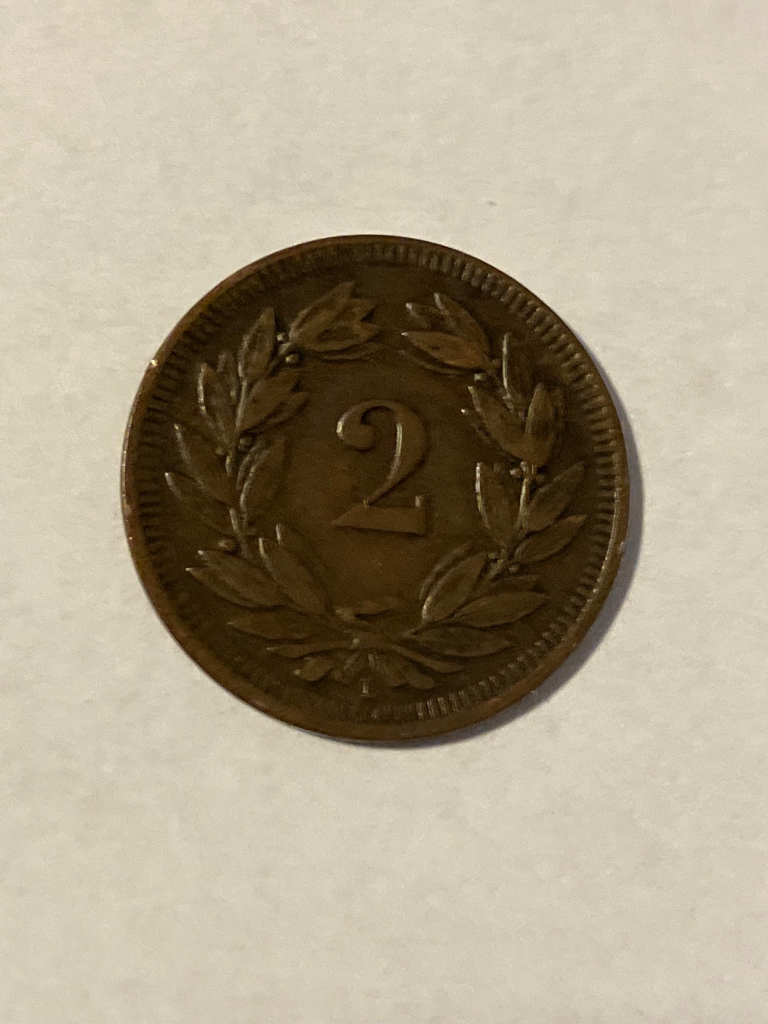 2 Rappen Switzerland 1899
