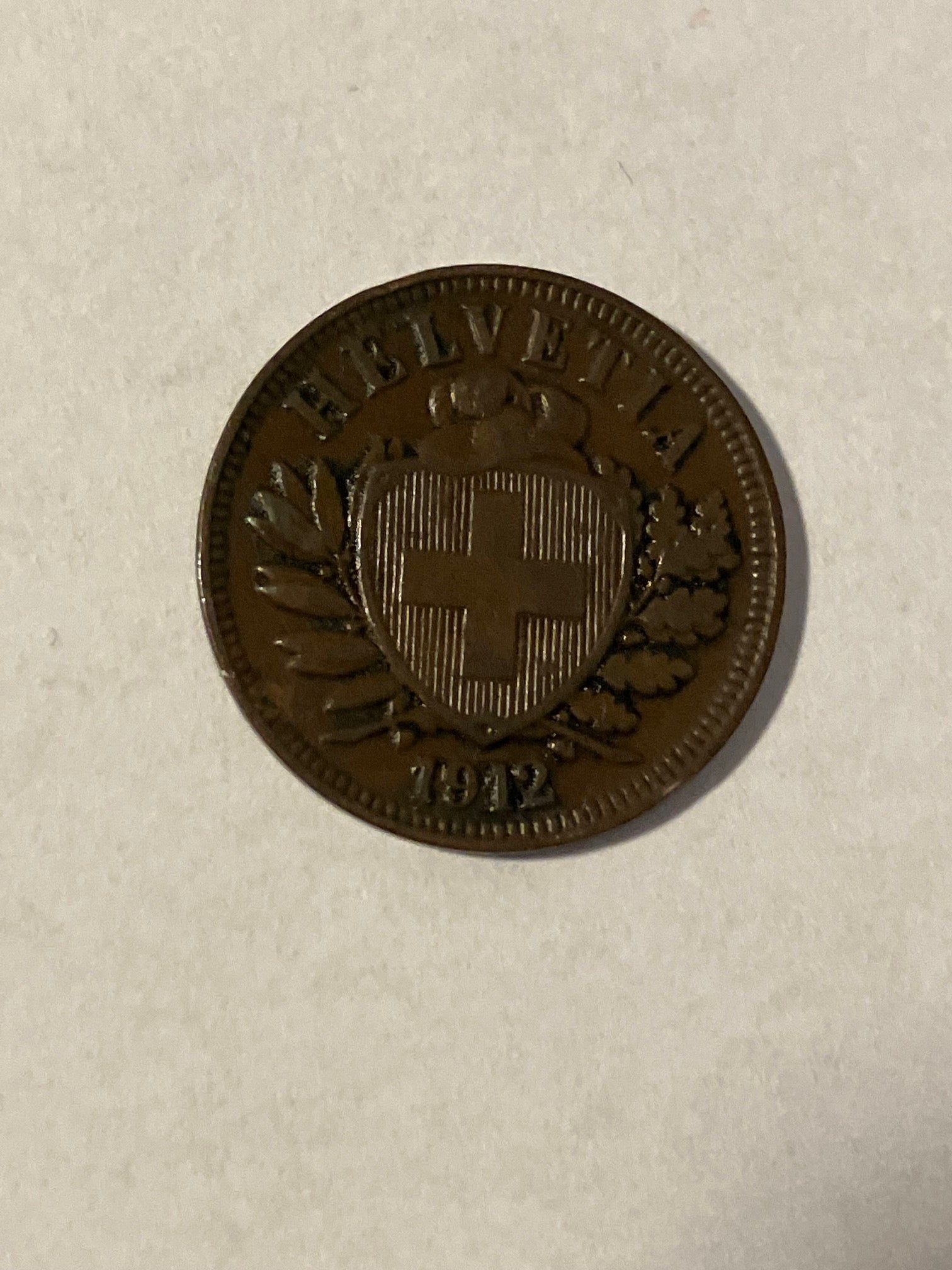2 Rappen Switzerland 1912
