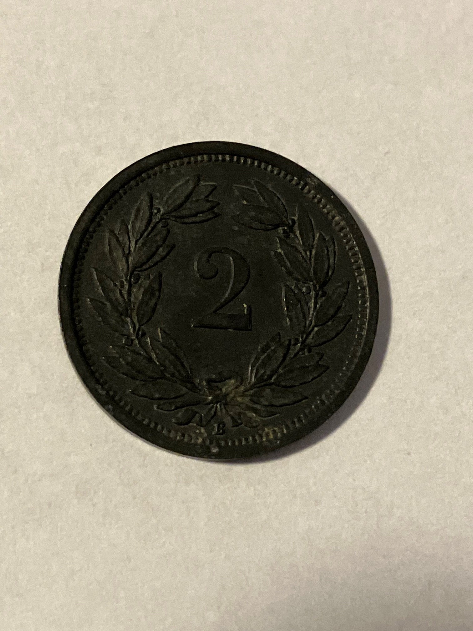 2 Rappen Switzerland 1944