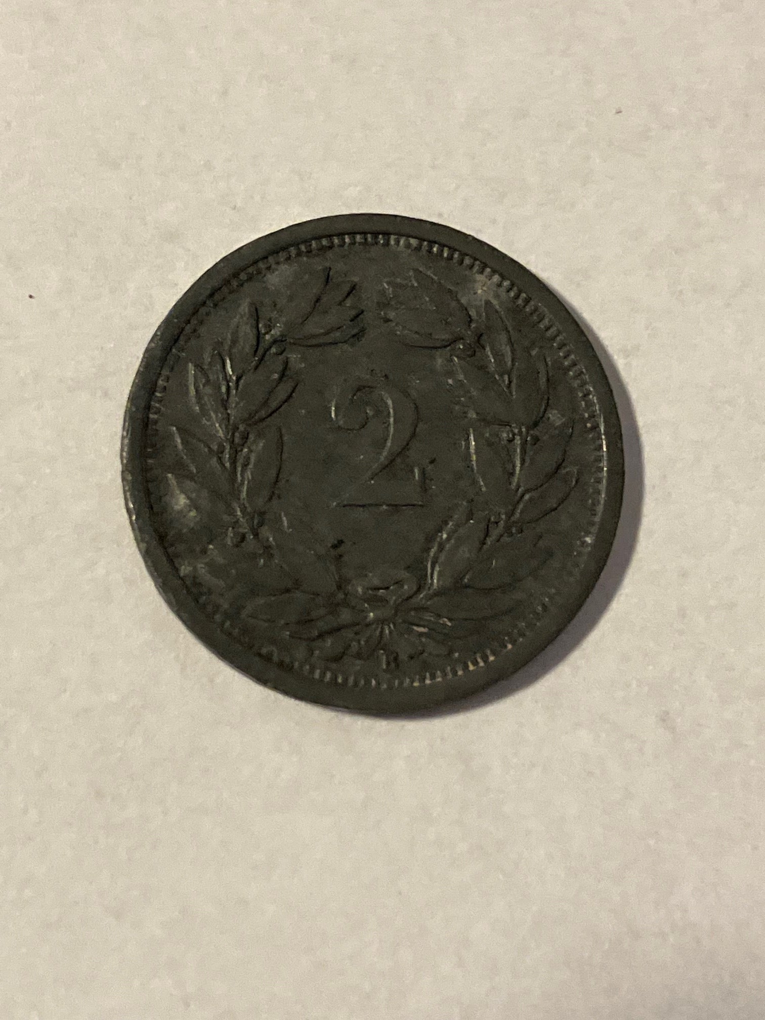 2 Rappen Switzerland 1945
