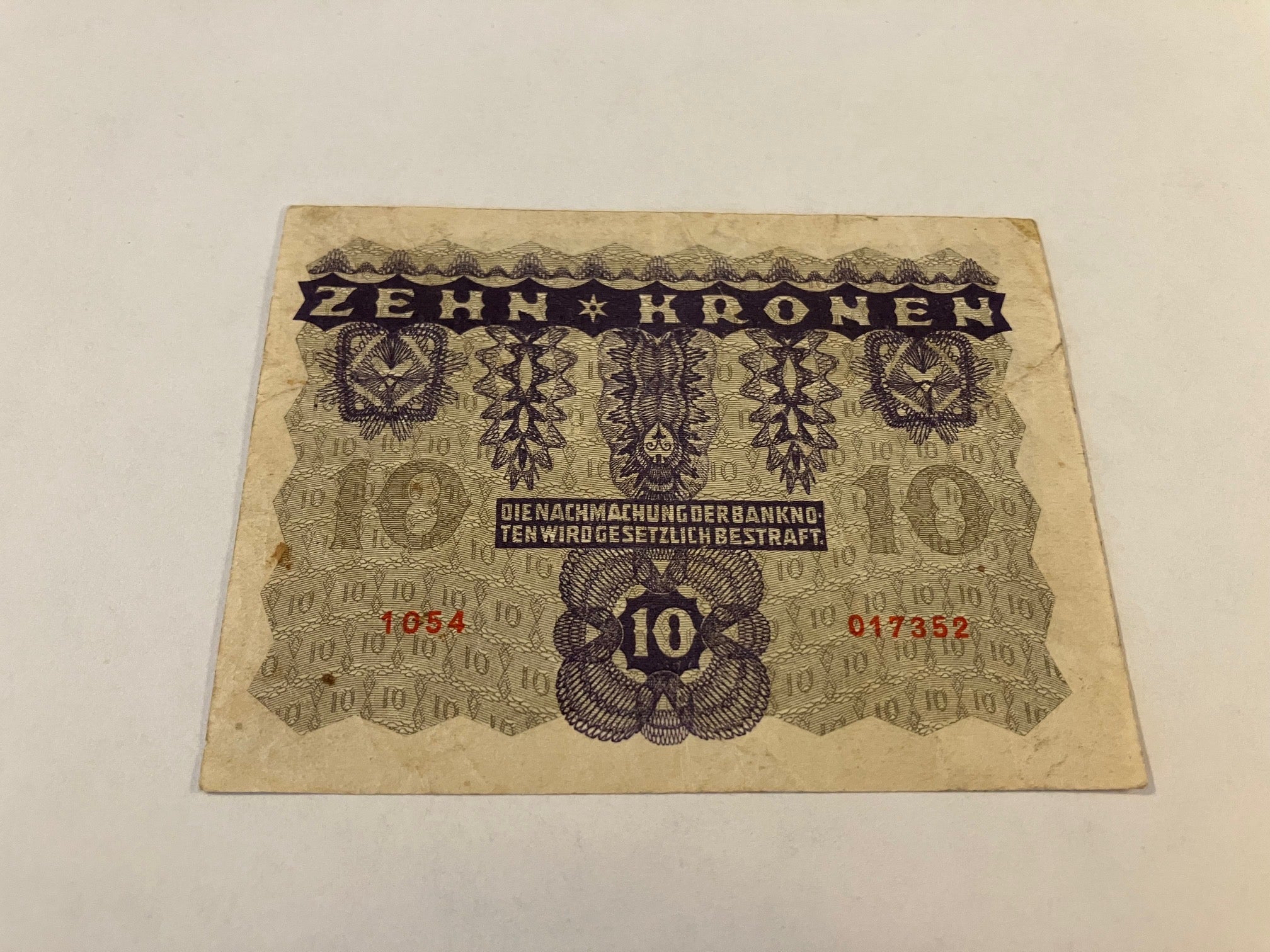 10 Kronen Austria 1922