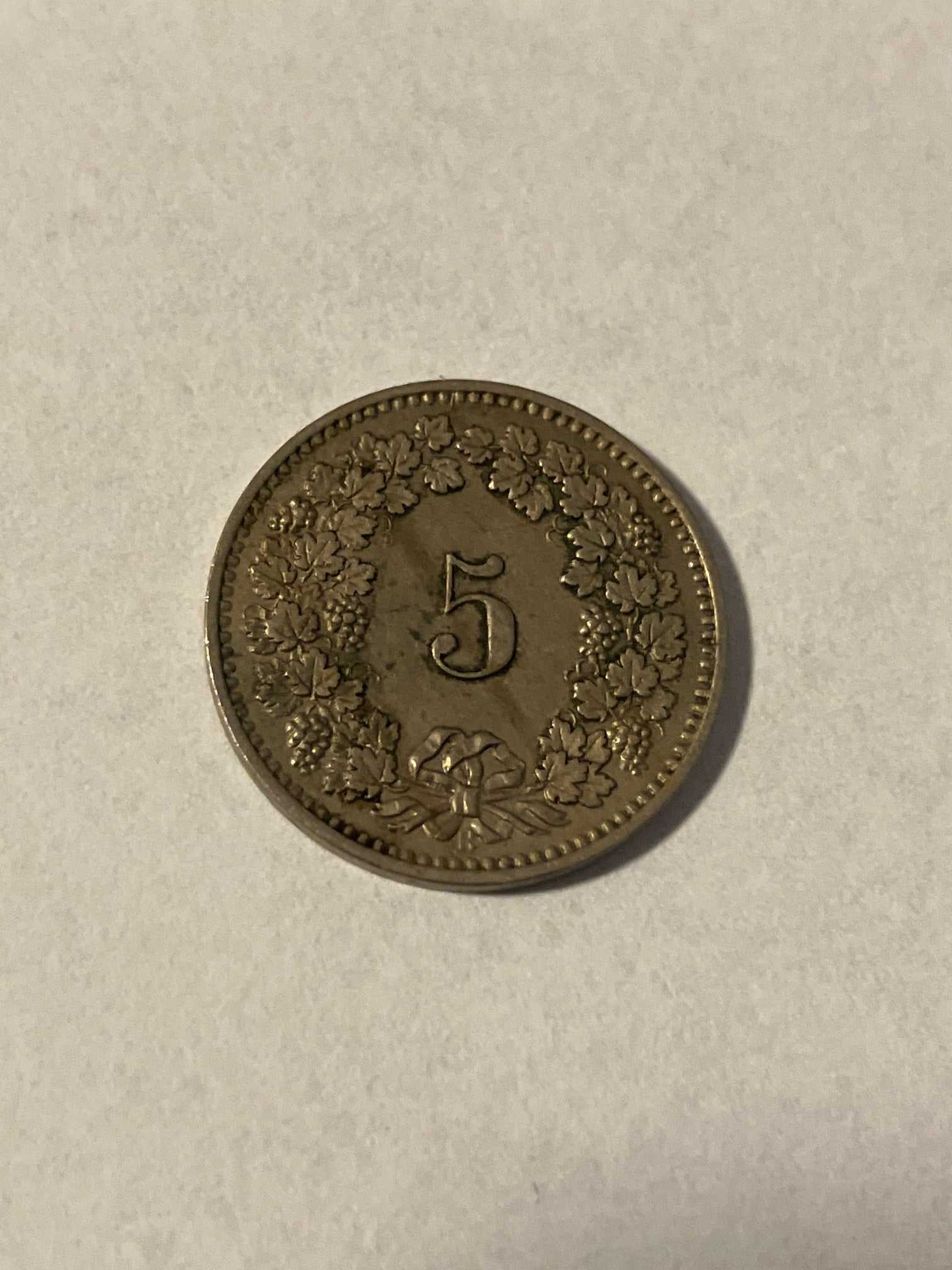5 Rappen Switzerland 1883