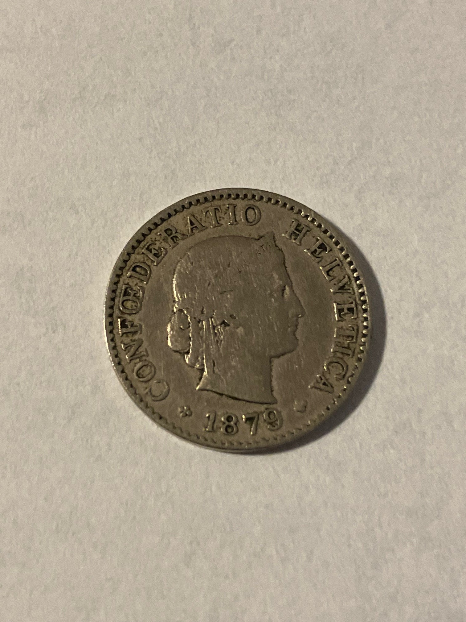 5 Rappen Switzerland 1879