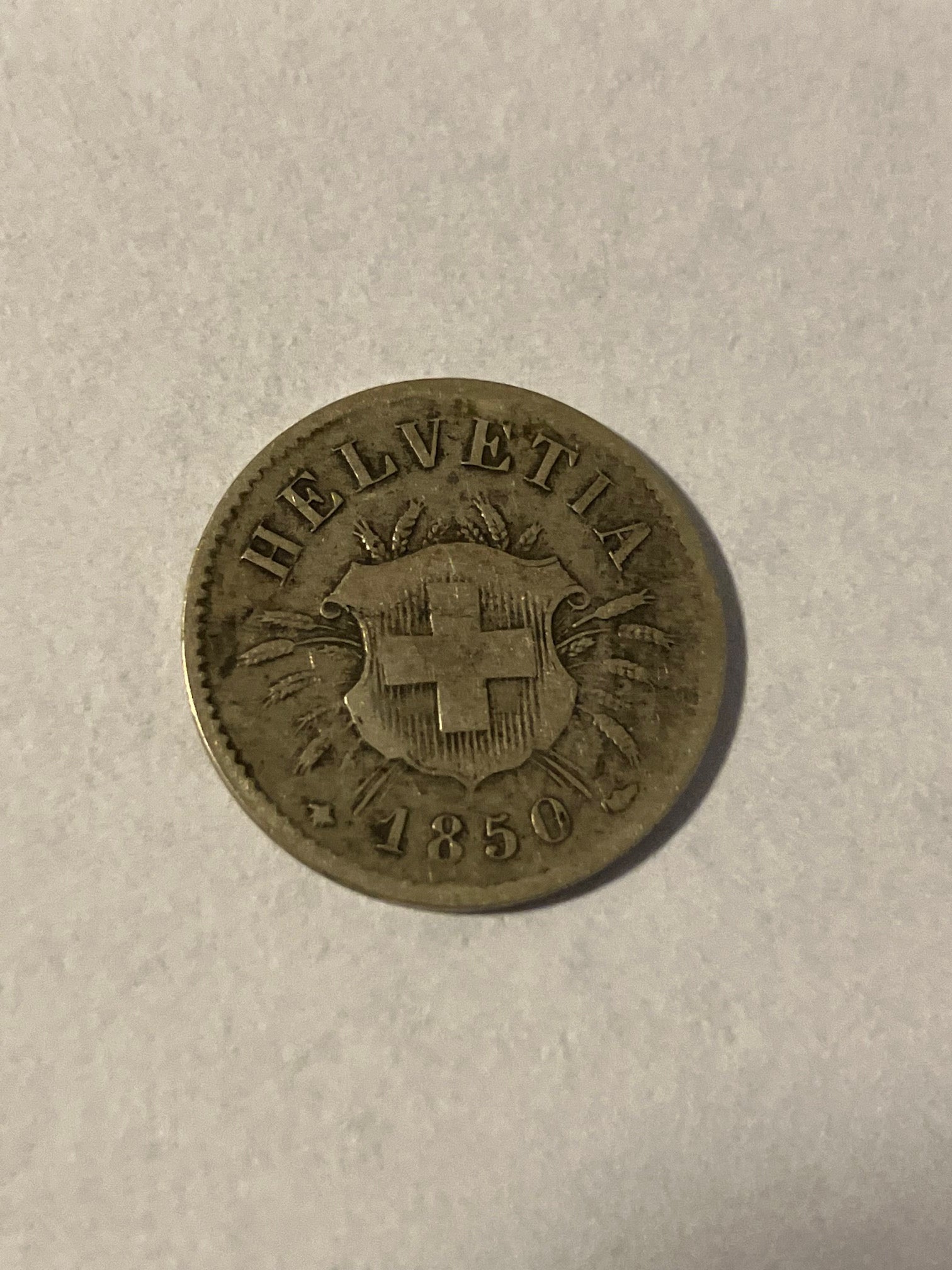 5 Rappen Switzerland 1850