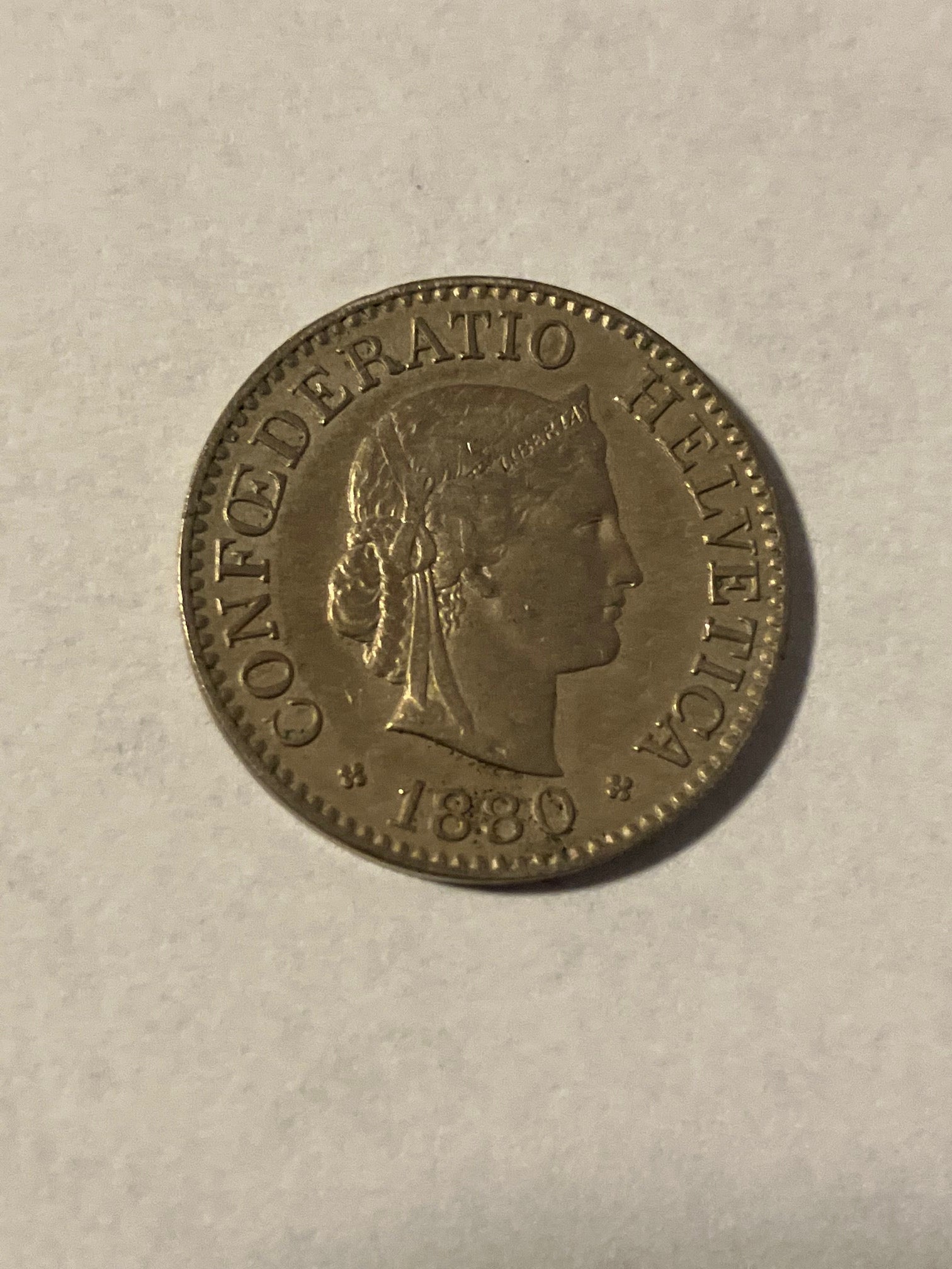 5 Rappen Switzerland 1880