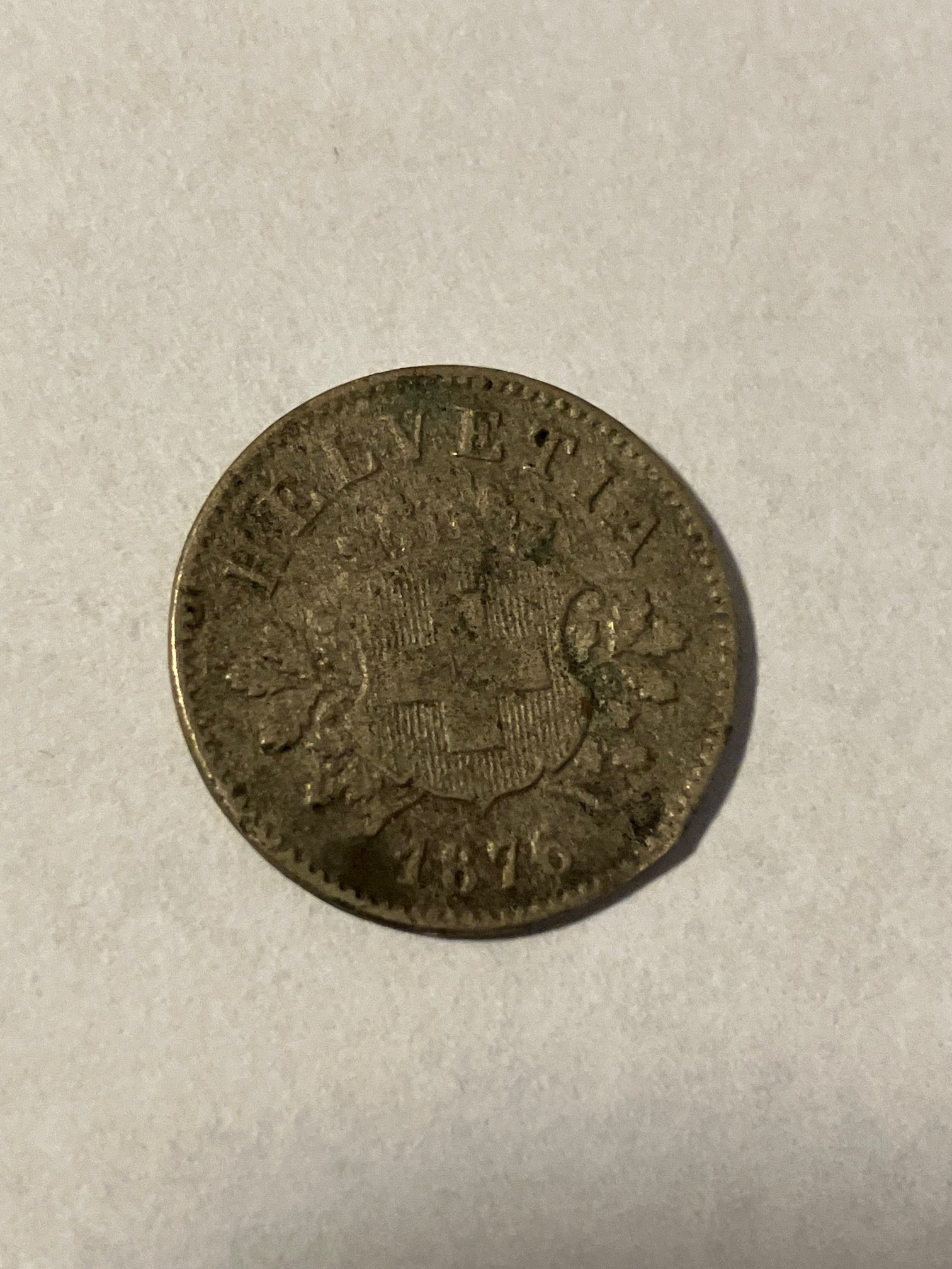 5 Rappen Switzerland 1876