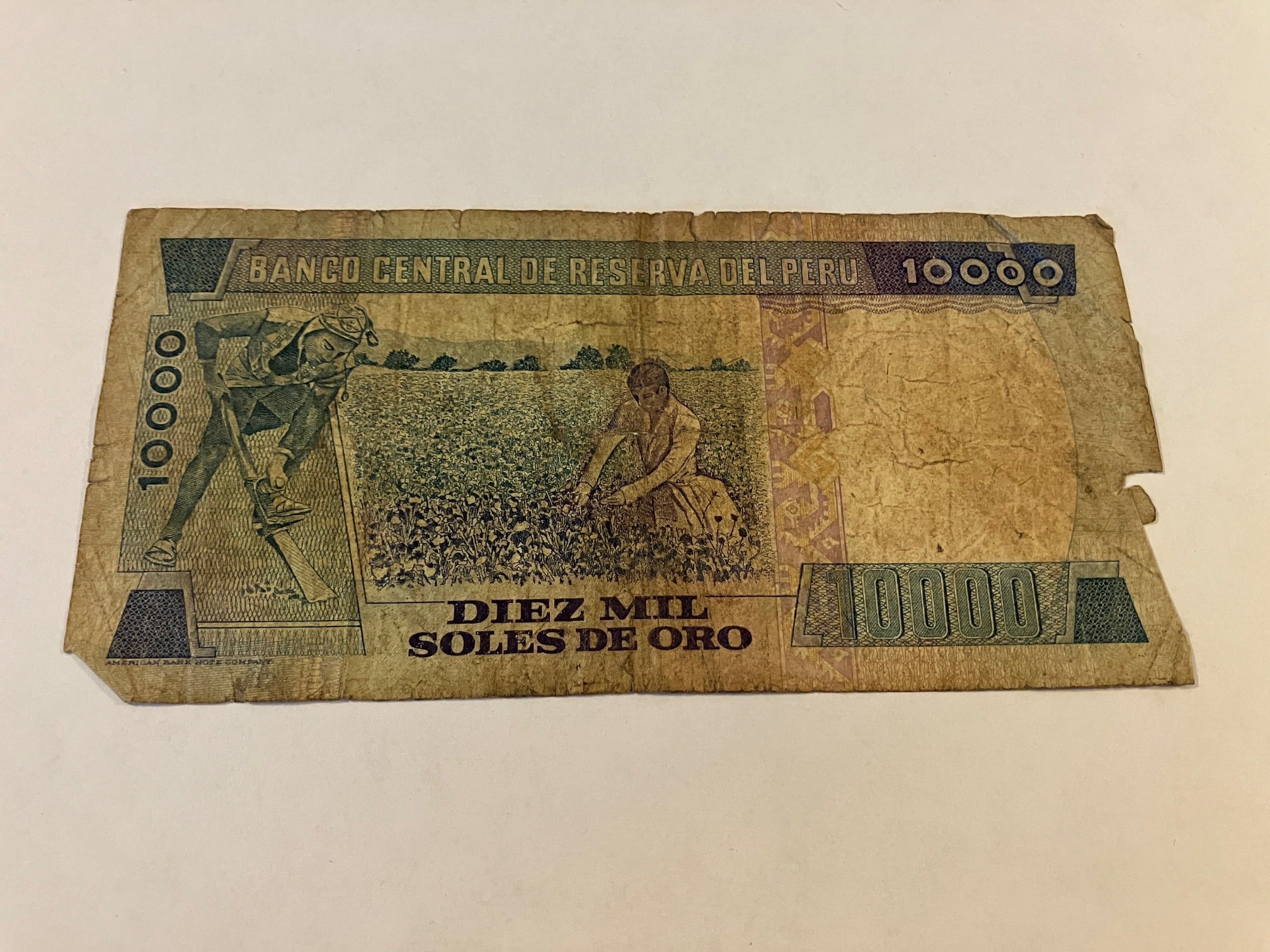 10000 Soles De Oro 1981 Peru