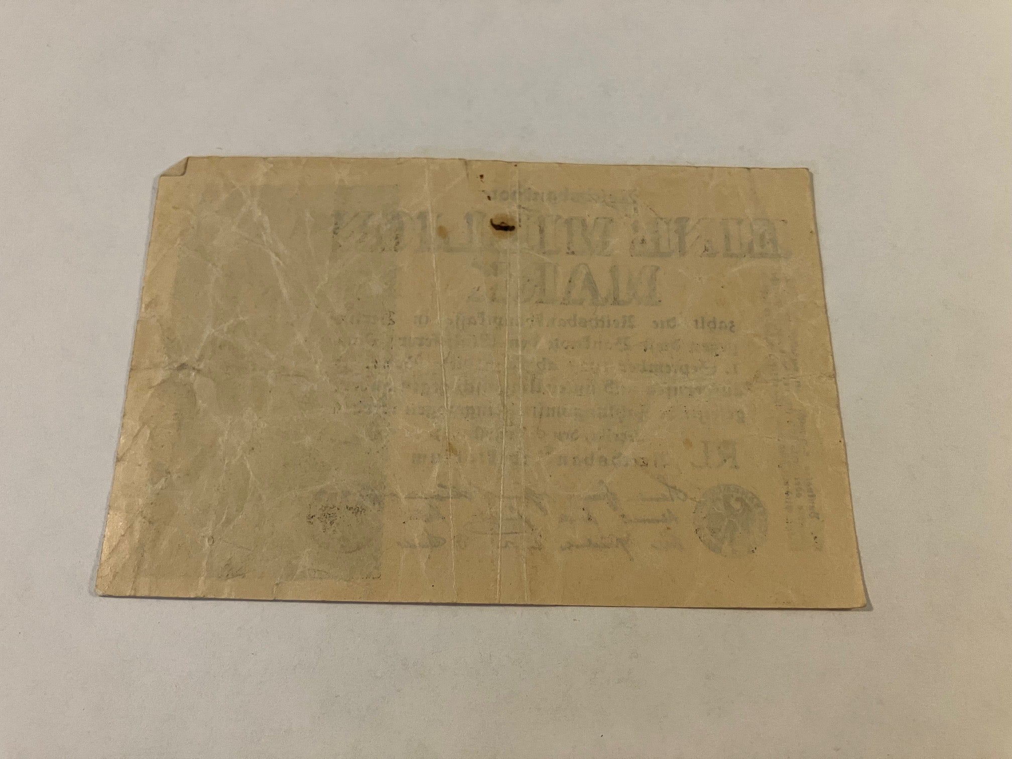 Eine Million Mark 1923 Germany