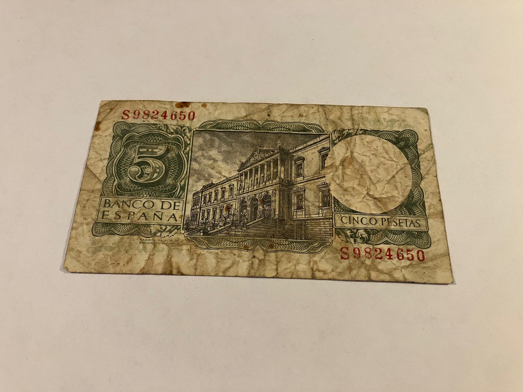 5 Pesetas 1954 Spain