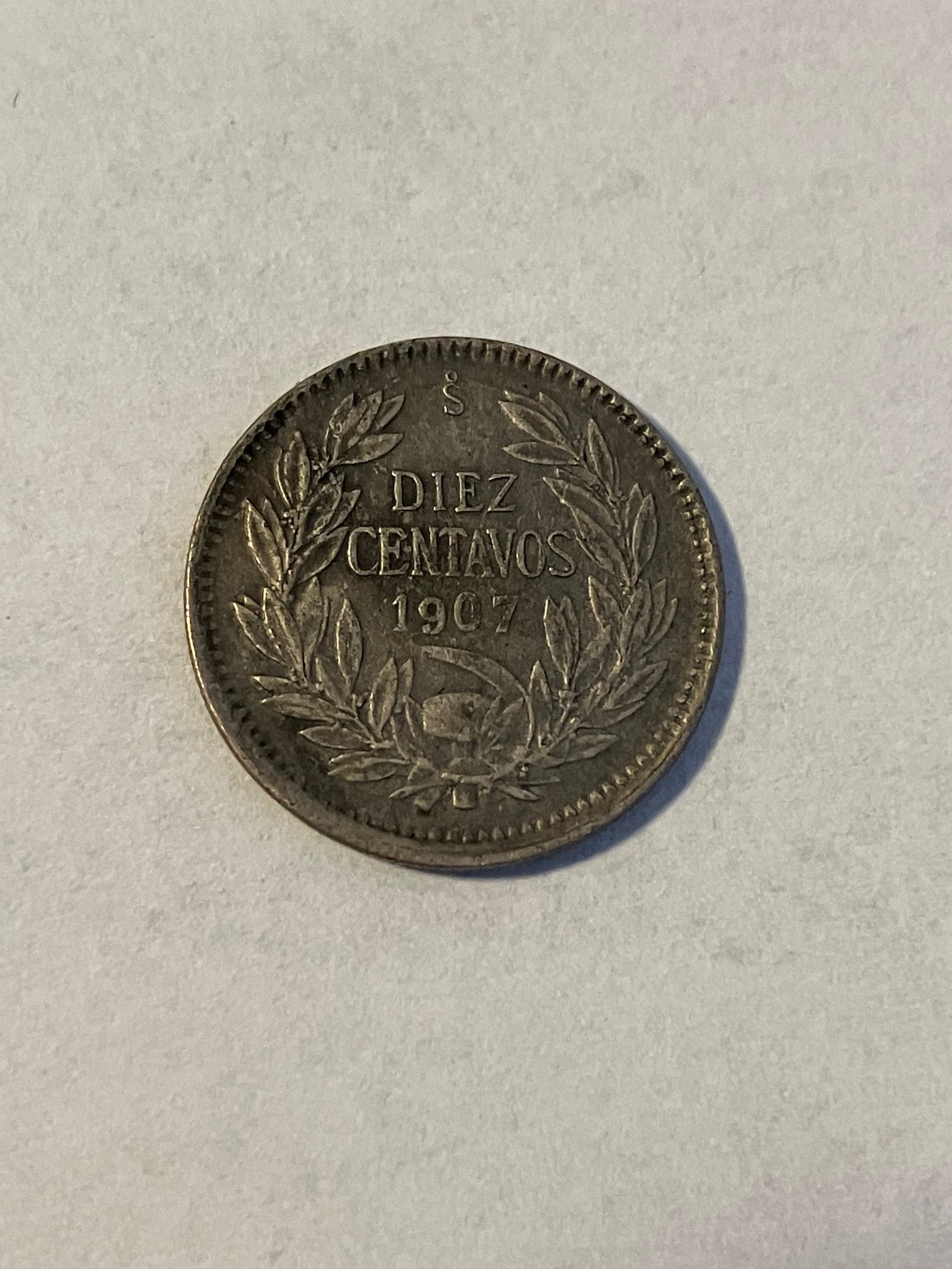 10 Centavos 1907 Chile