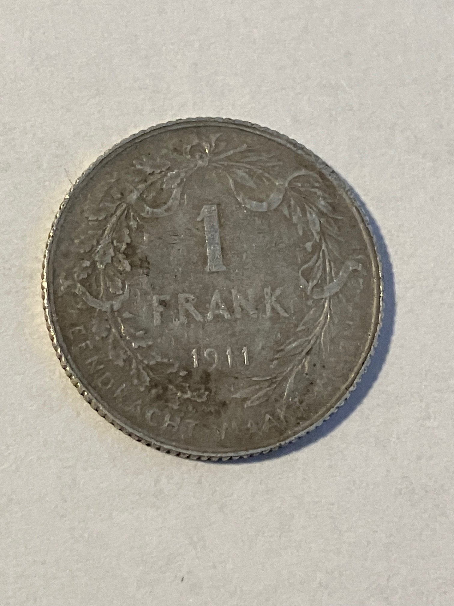 1 Frank Belgium 1911