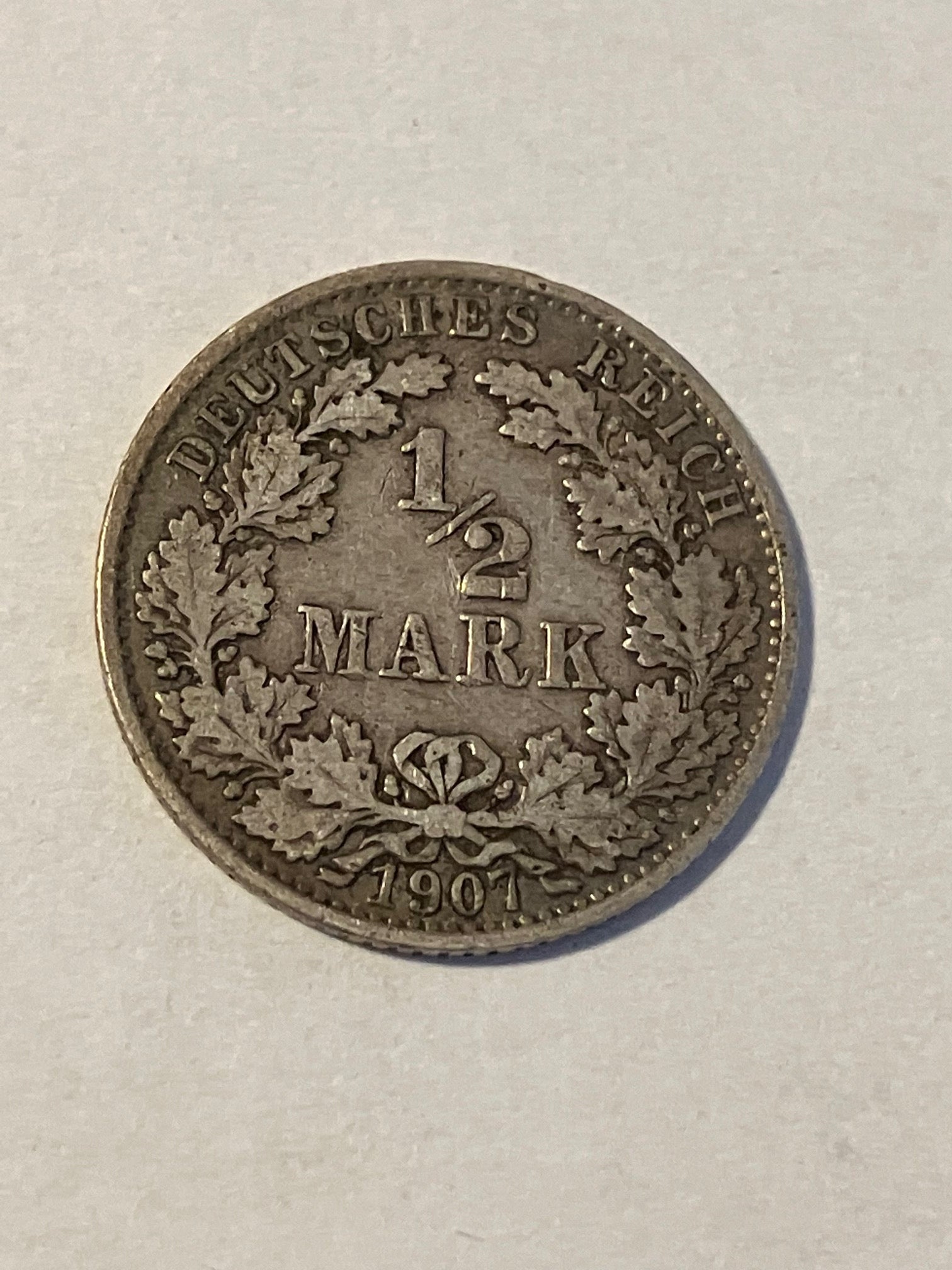 1/2 Mark 1907 Germany