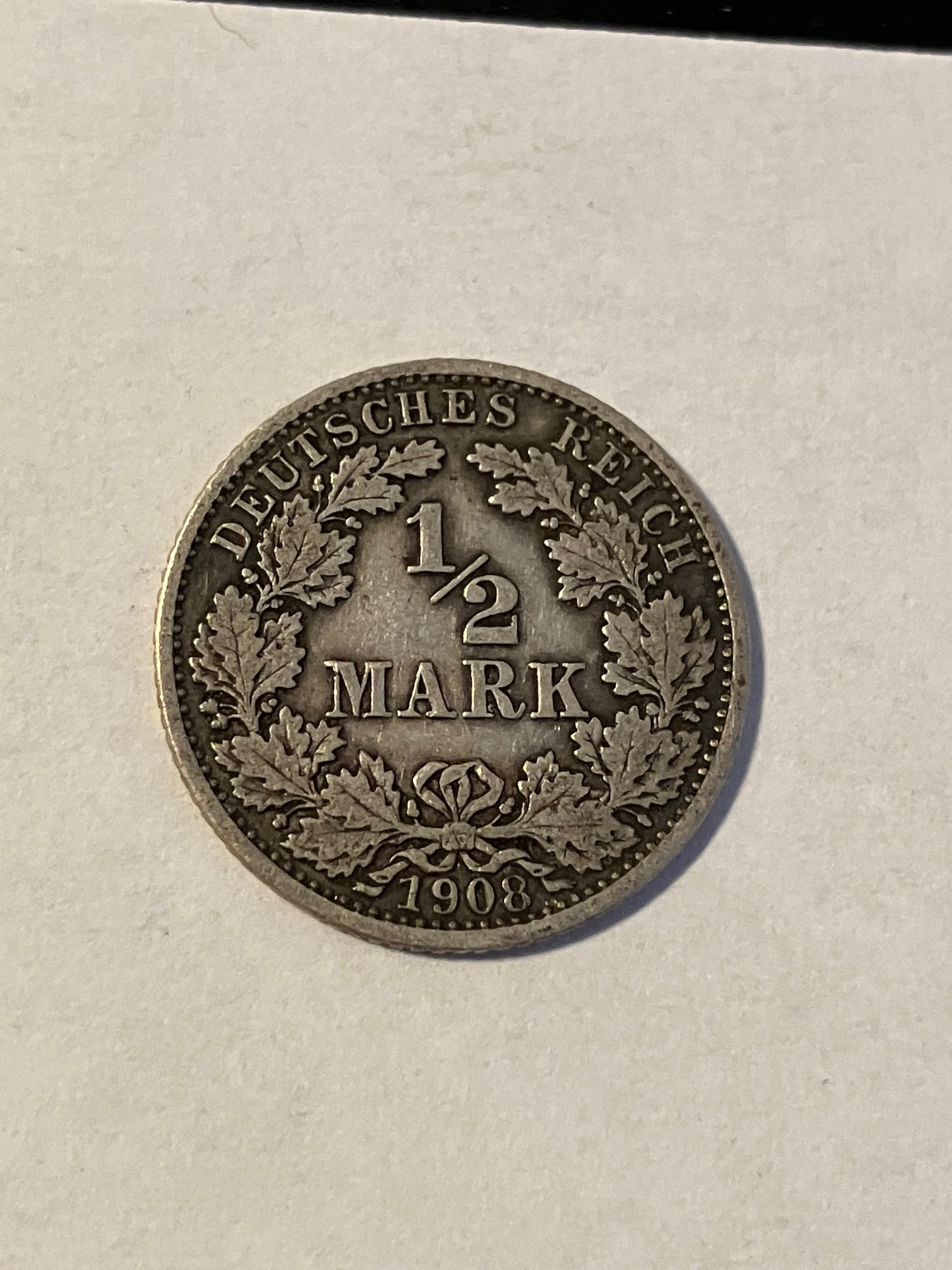 1/2 Mark 1908 Germany