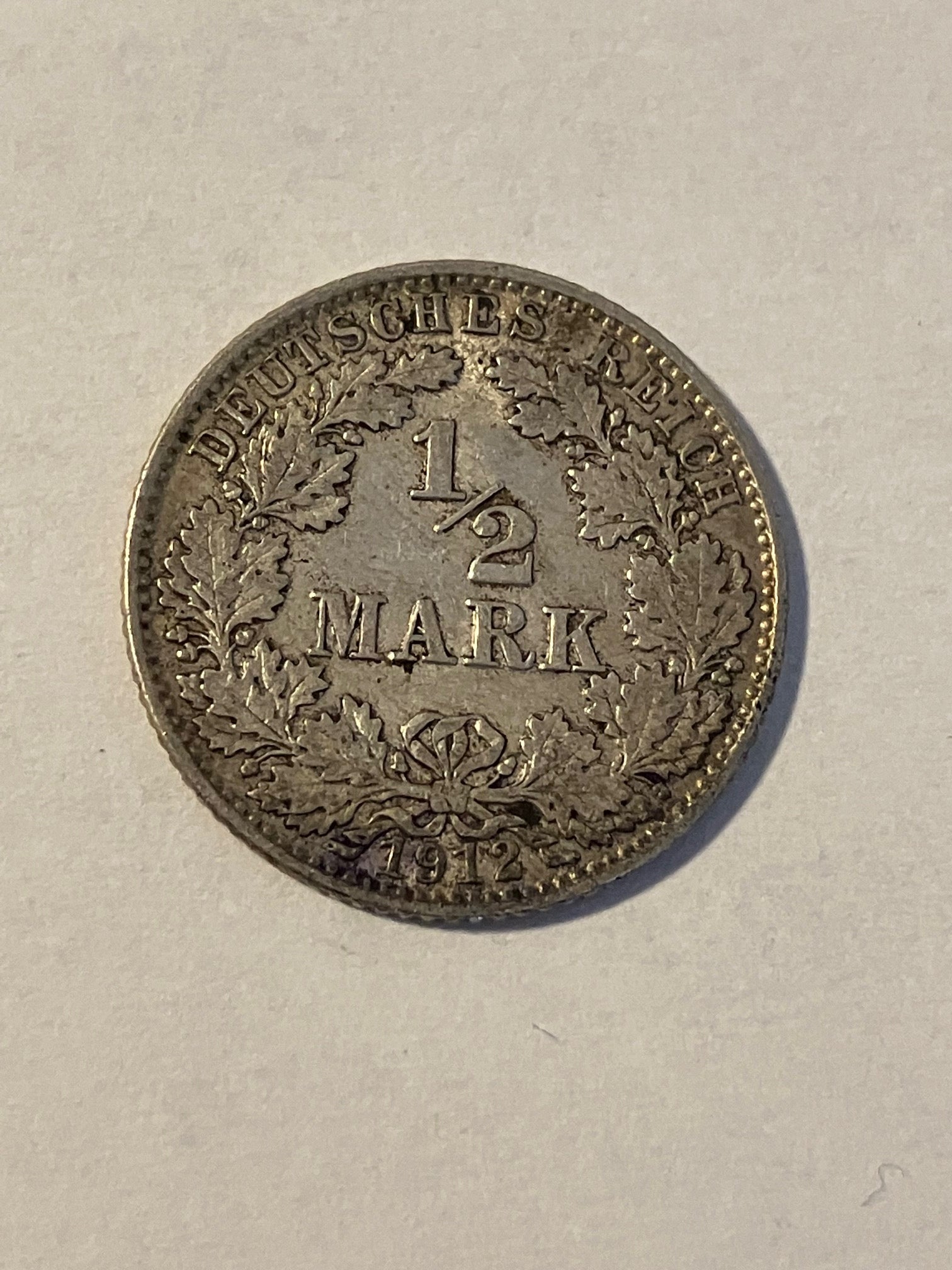 1/2 Mark 1912 Germany