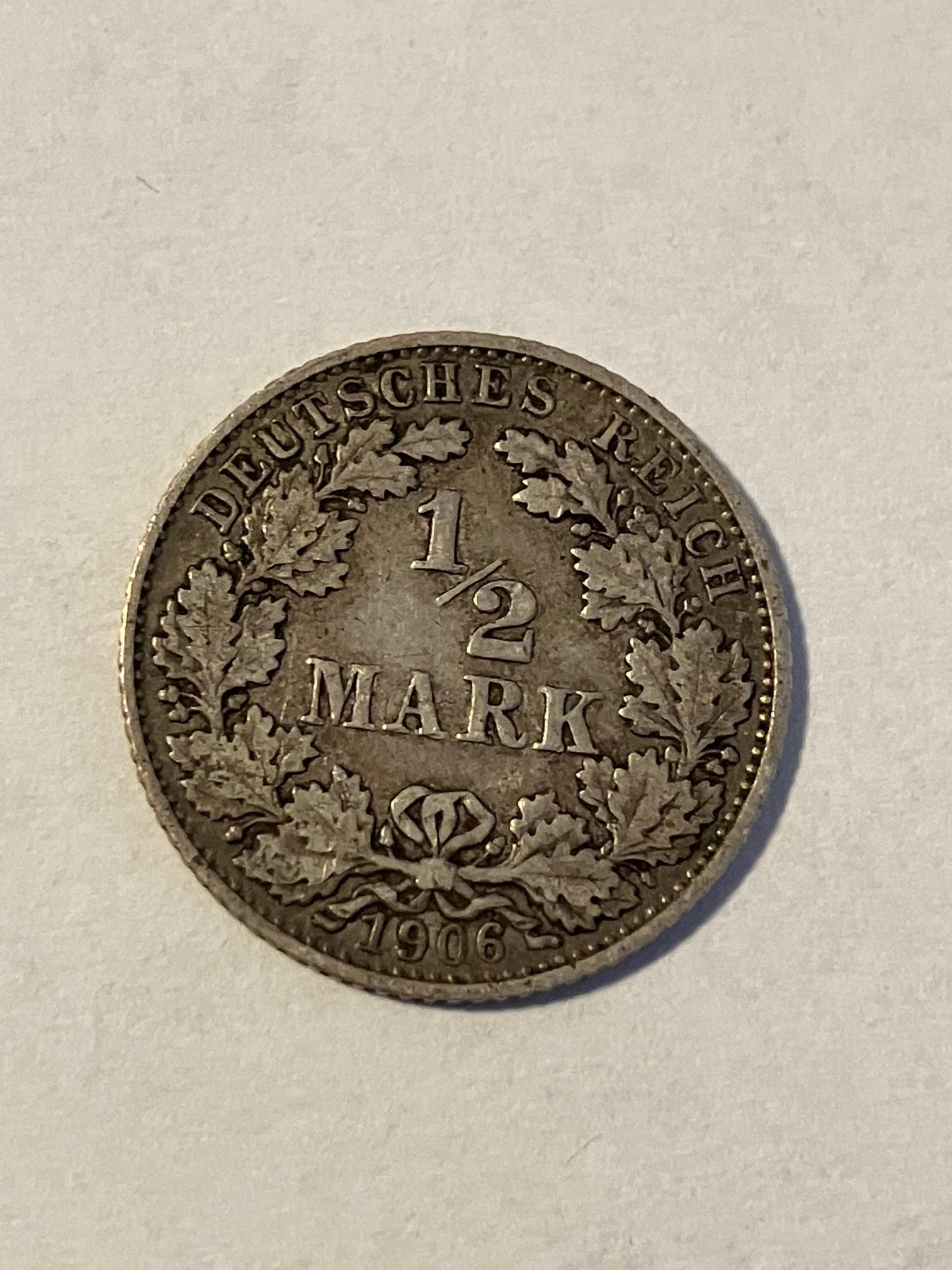 1/2 Mark 1906 Germany