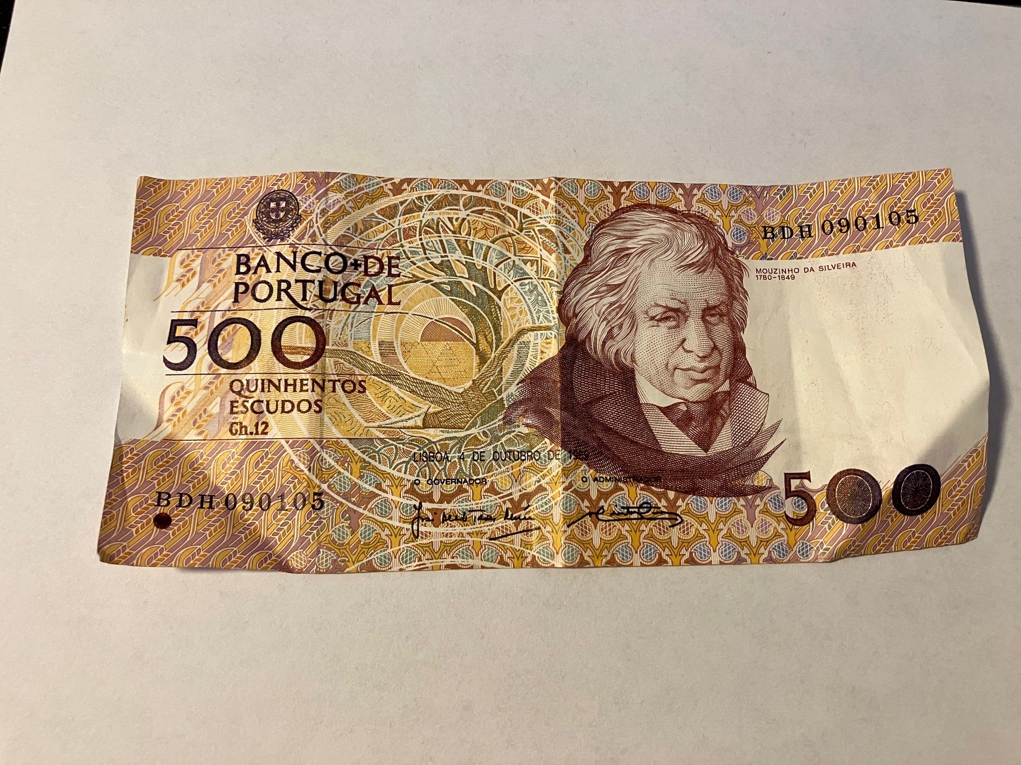 500 Escudos Portugal - Dårlig stand