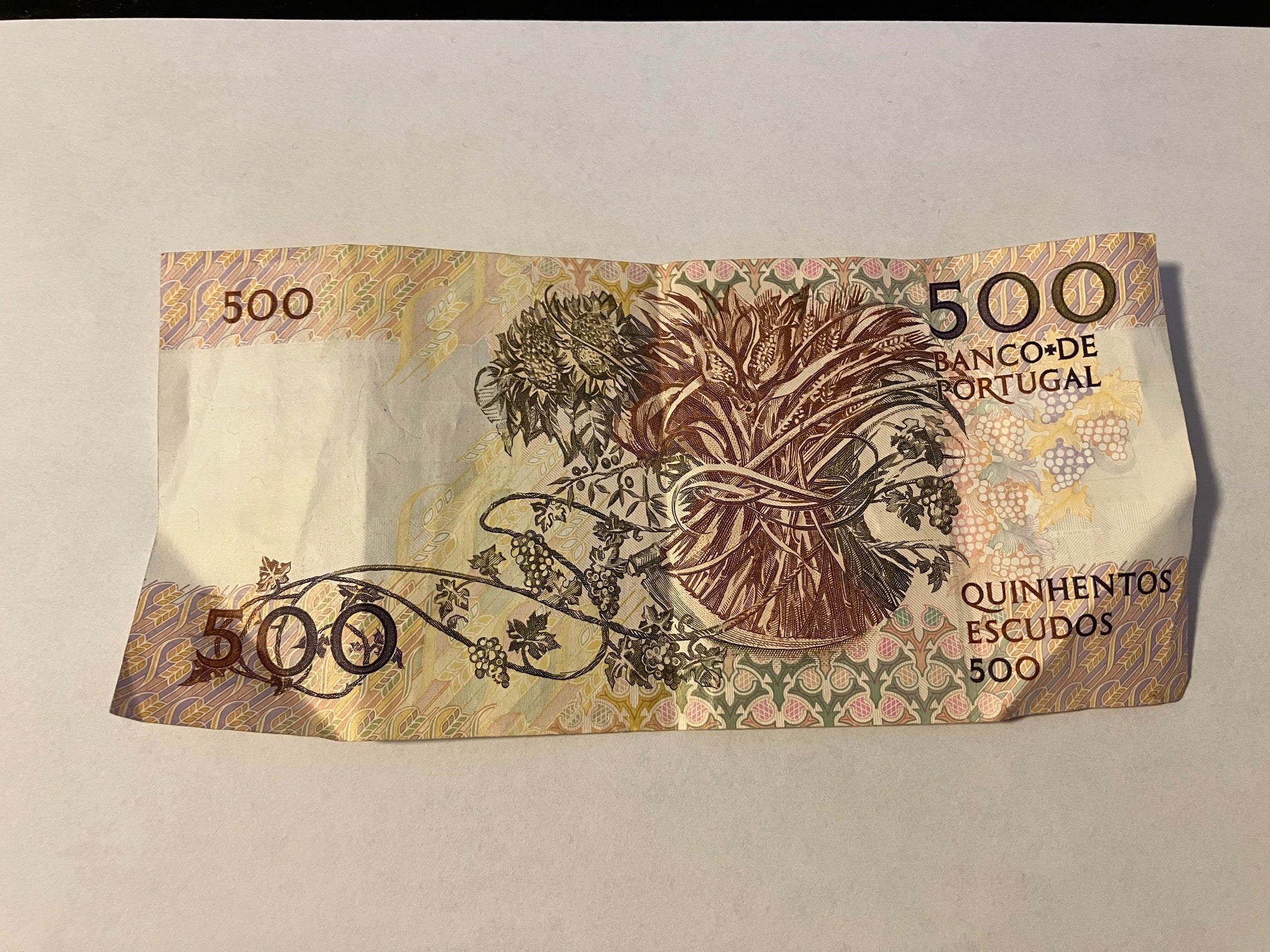 500 Escudos Portugal - Dårlig stand