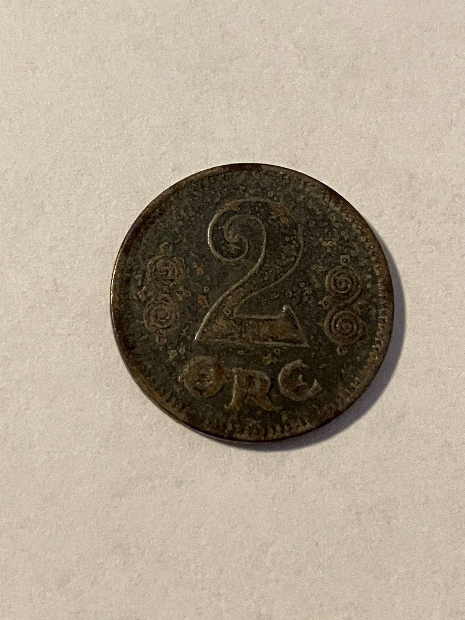 2 øre 1918 Jern