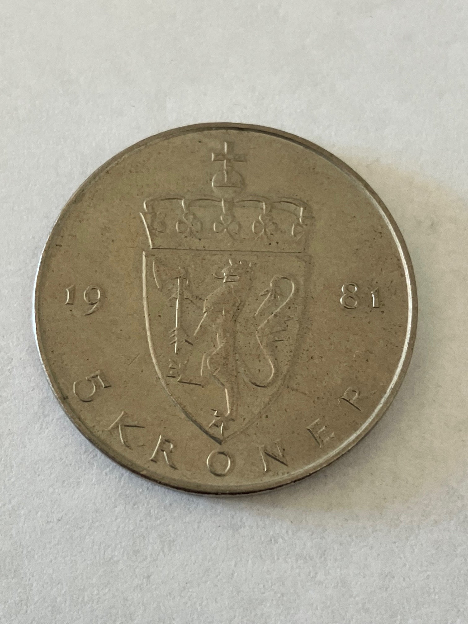 5 Kroner Norge 1981