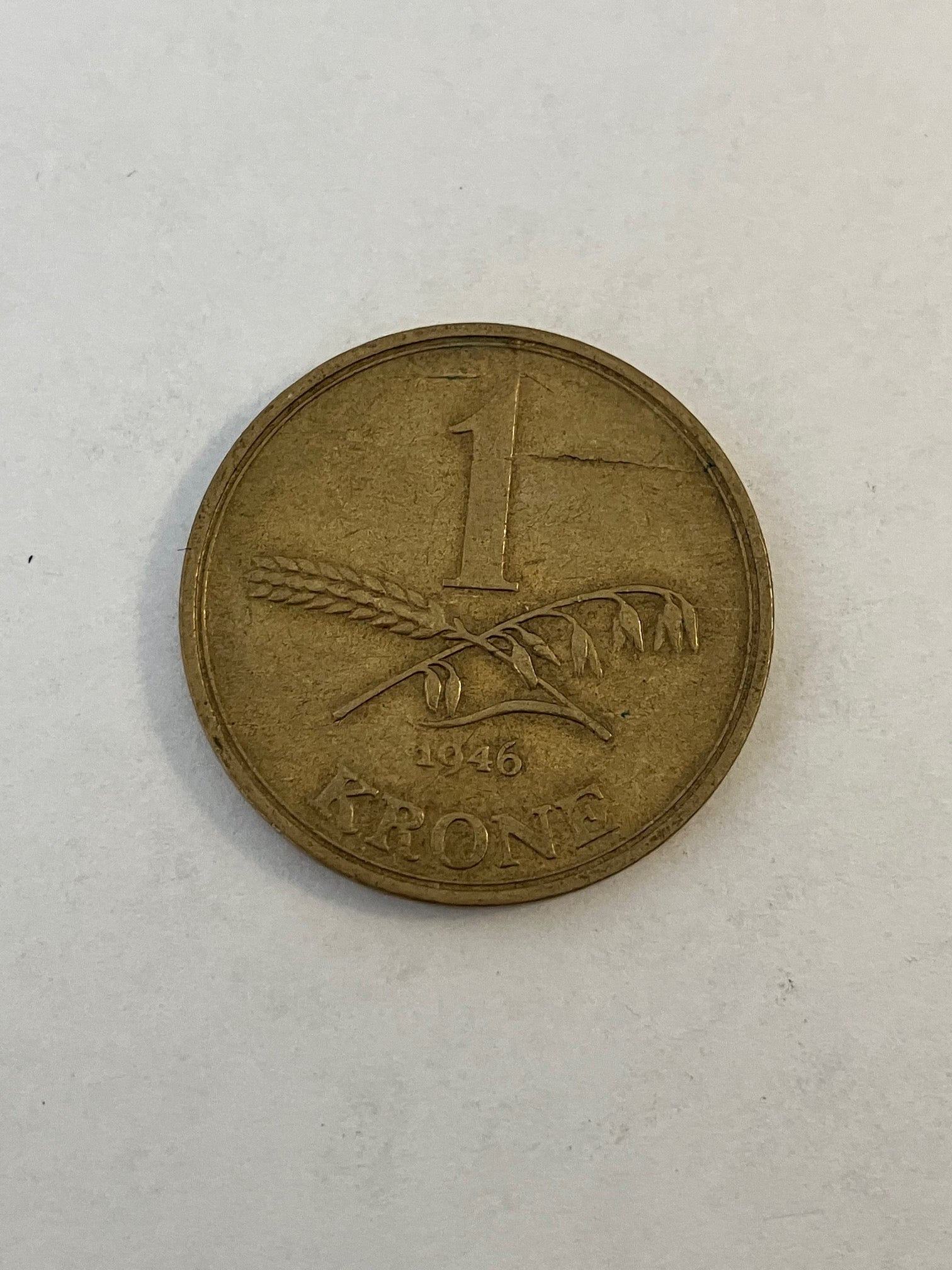 1 krone Danmark 1946