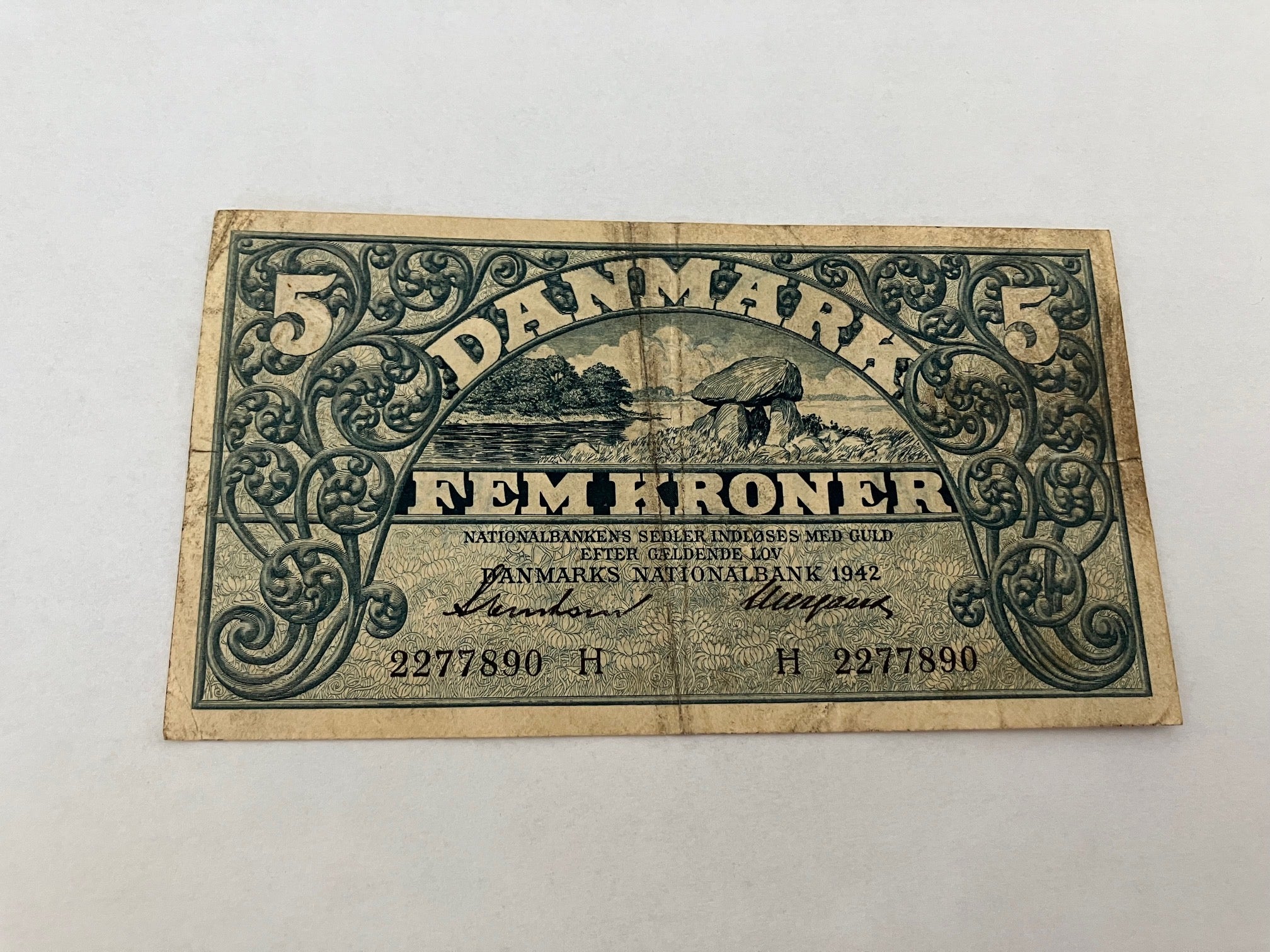 5 Kroner 1942 H - Slidt