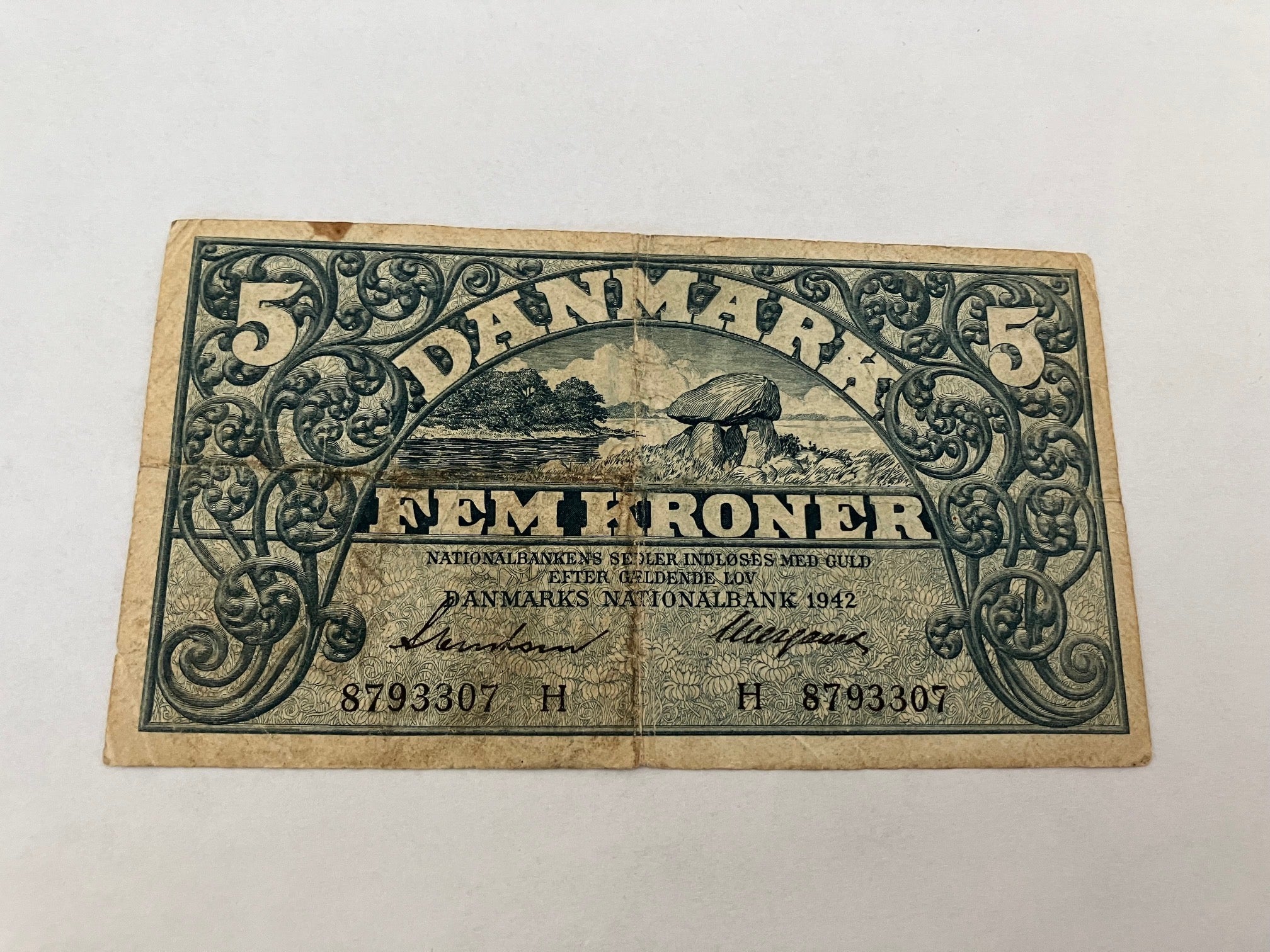 5 Kroner 1942 H - Slidt