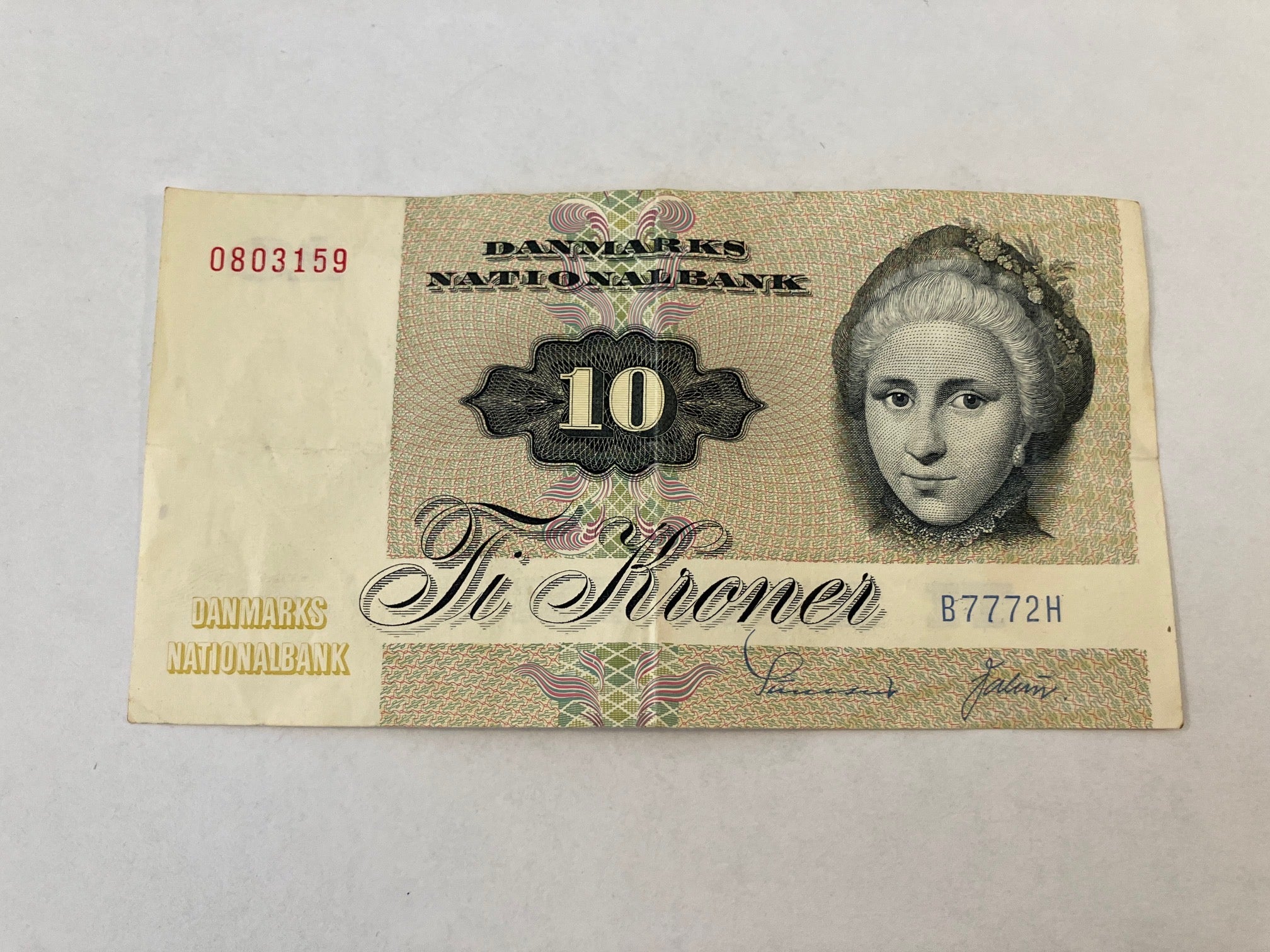 10 Kroner Danmark 1977