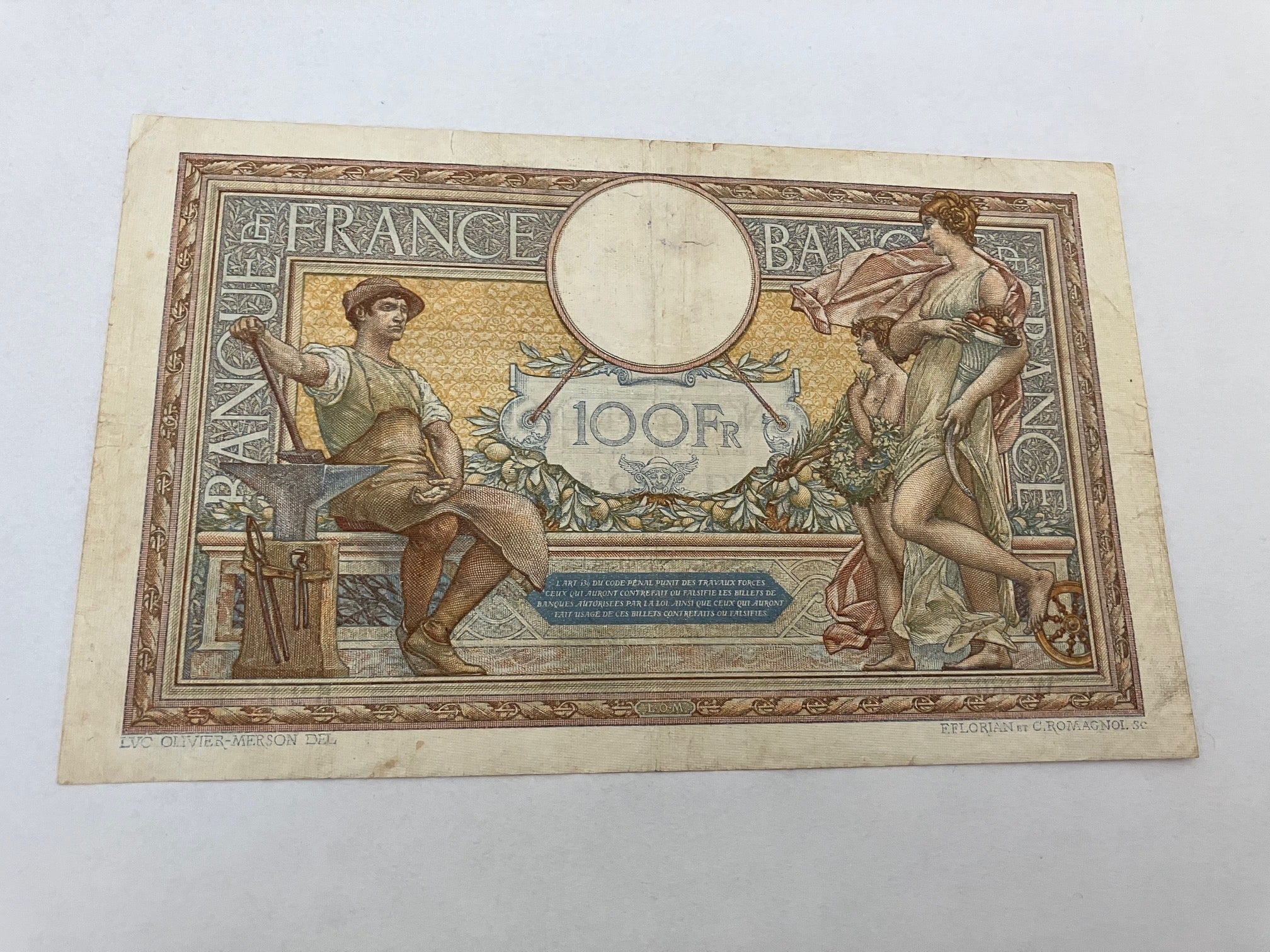 100 Francs France 1931