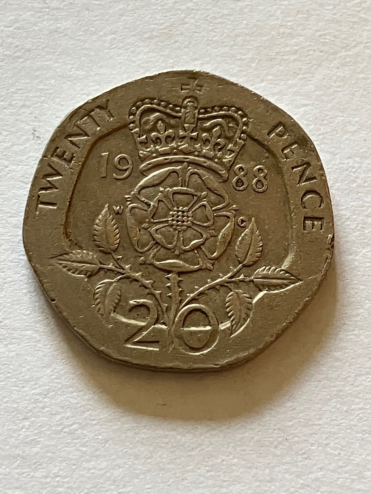 20 Pence England 1988