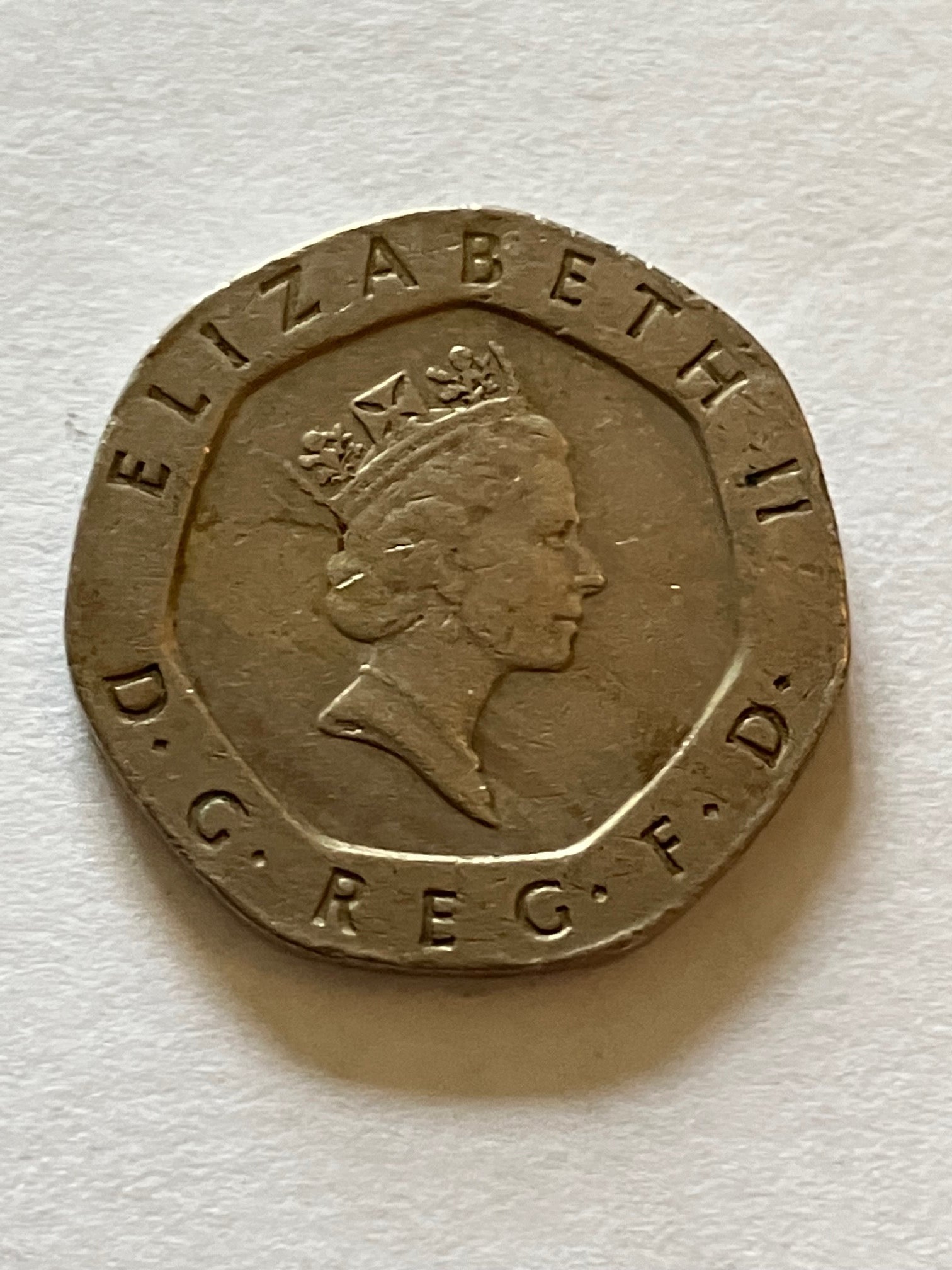 20 Pence England 1988
