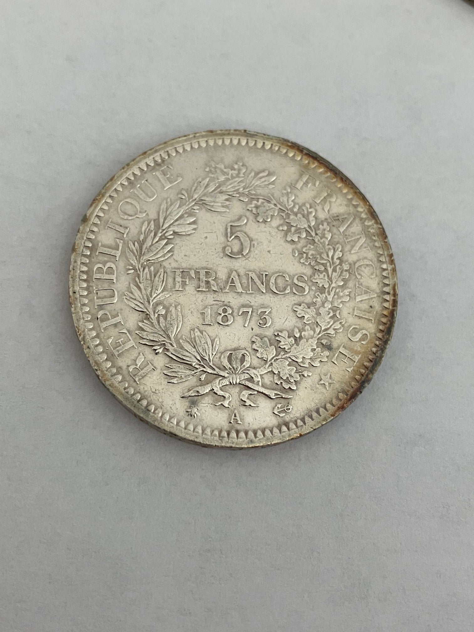 5 Francs France 1873 A