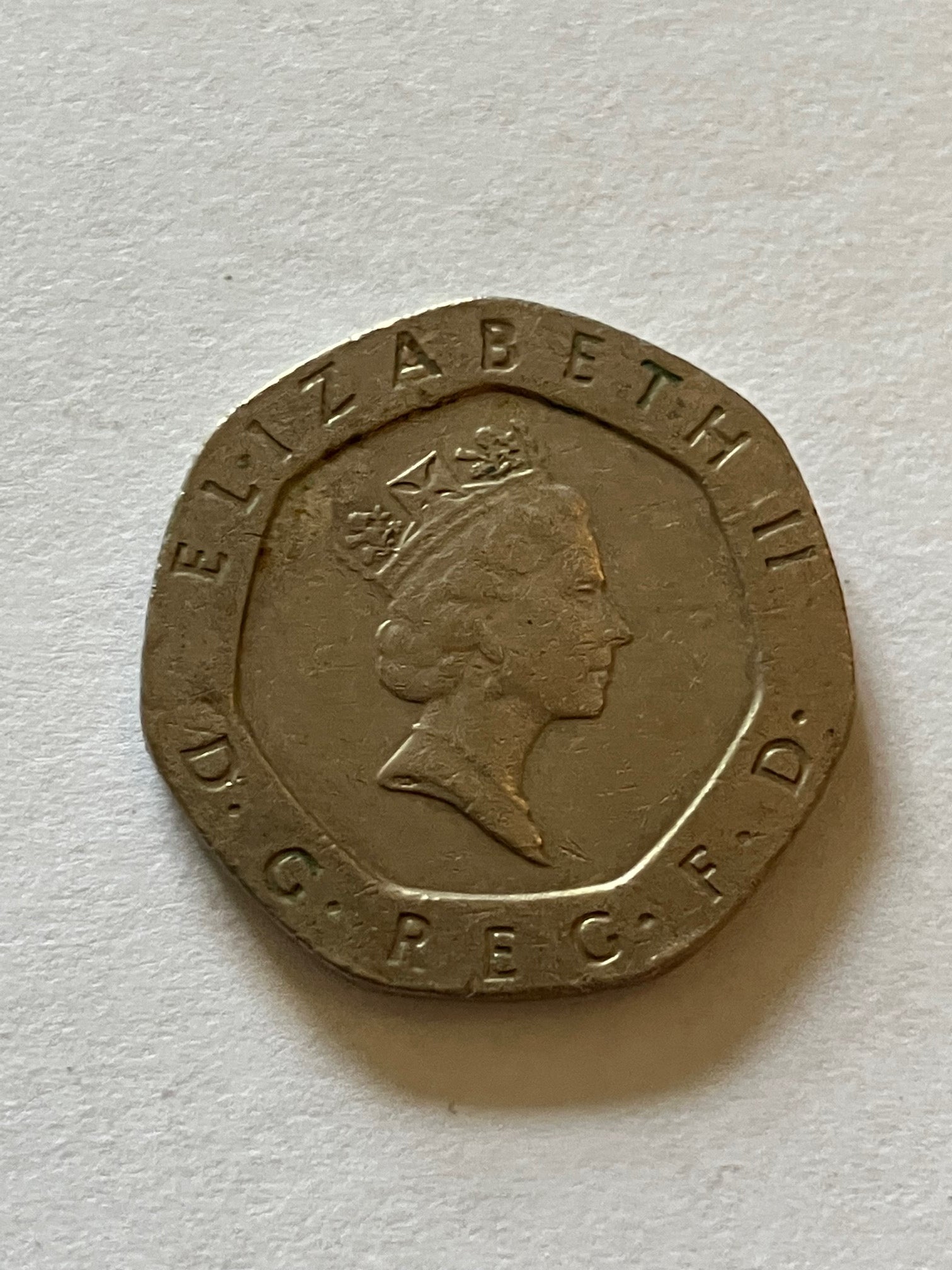 20 Pence England 1991