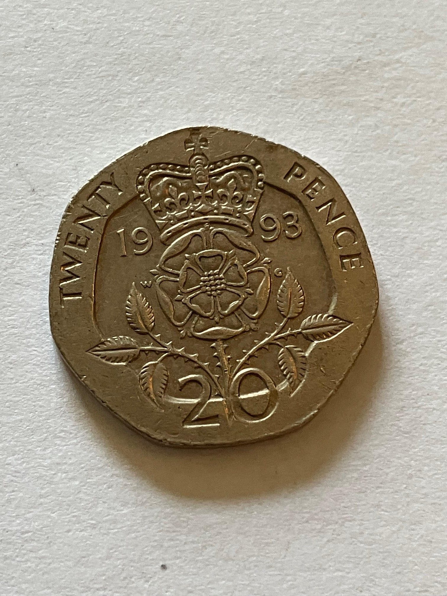 20 Pence England 1993
