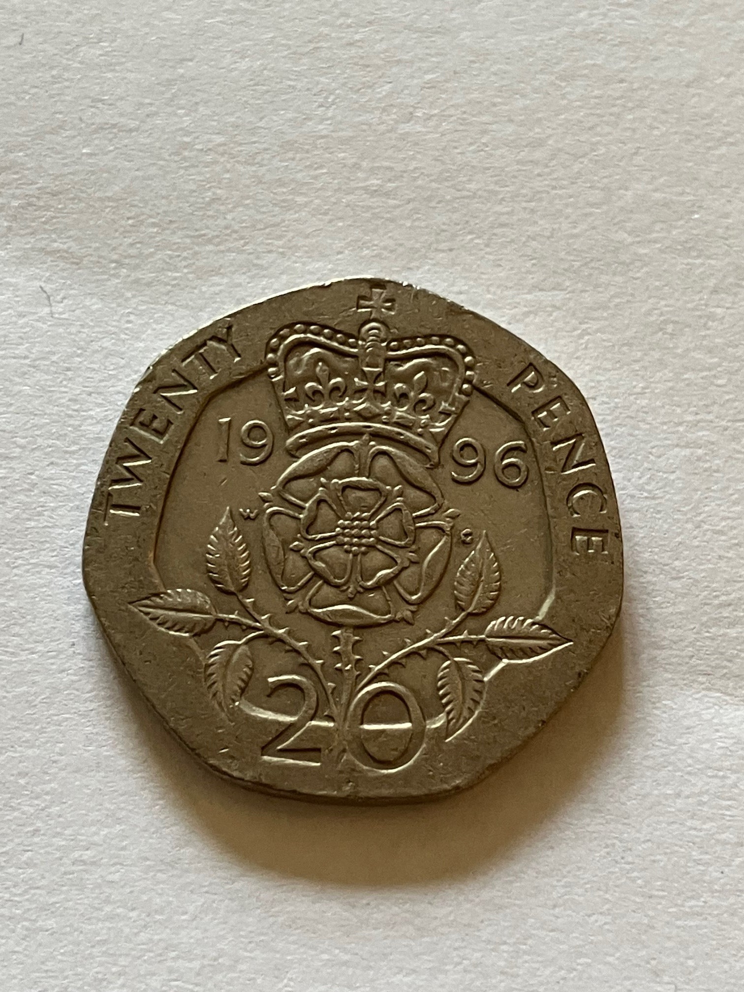 20 Pence England 1996