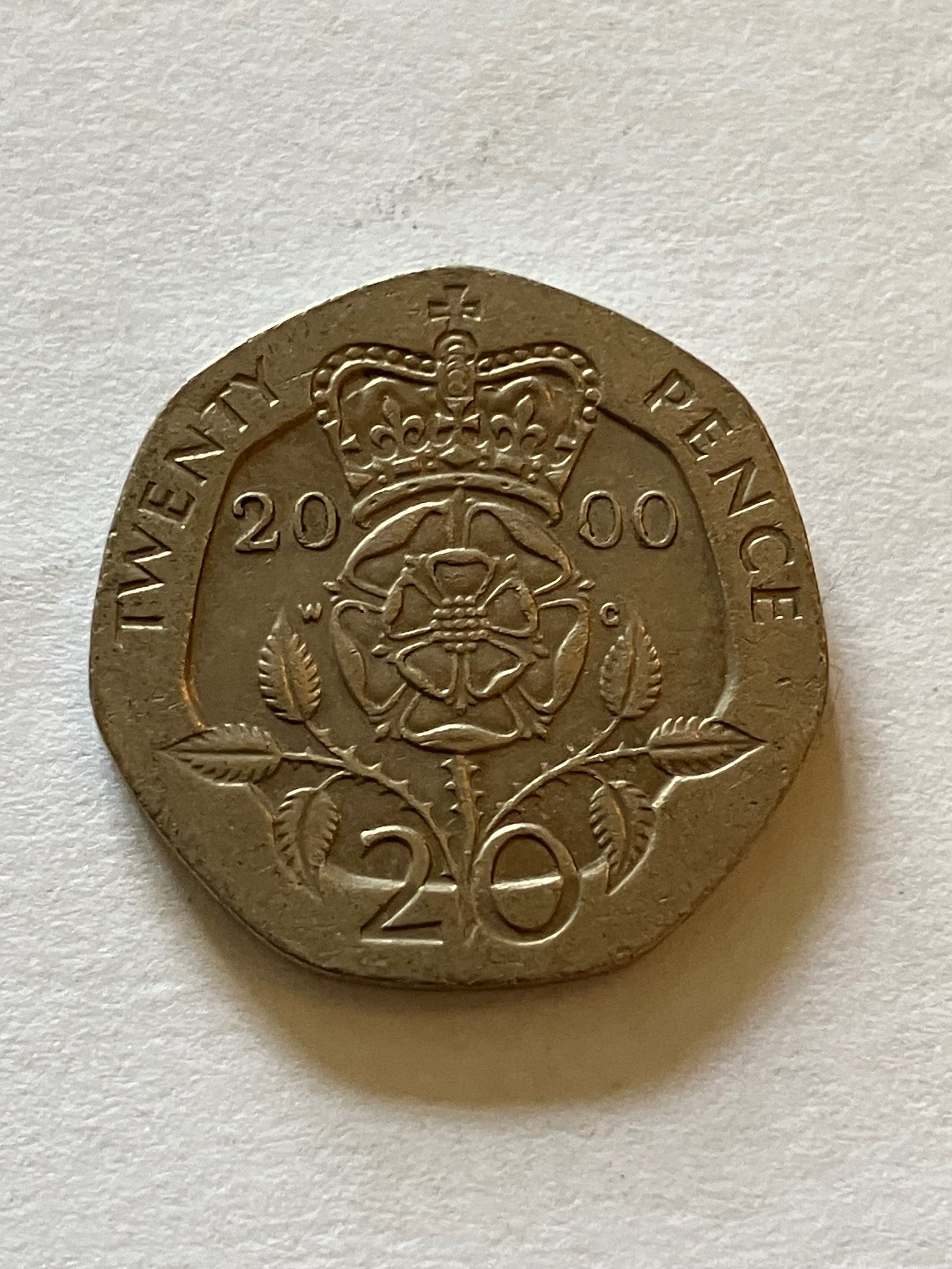 20 Pence England 2000