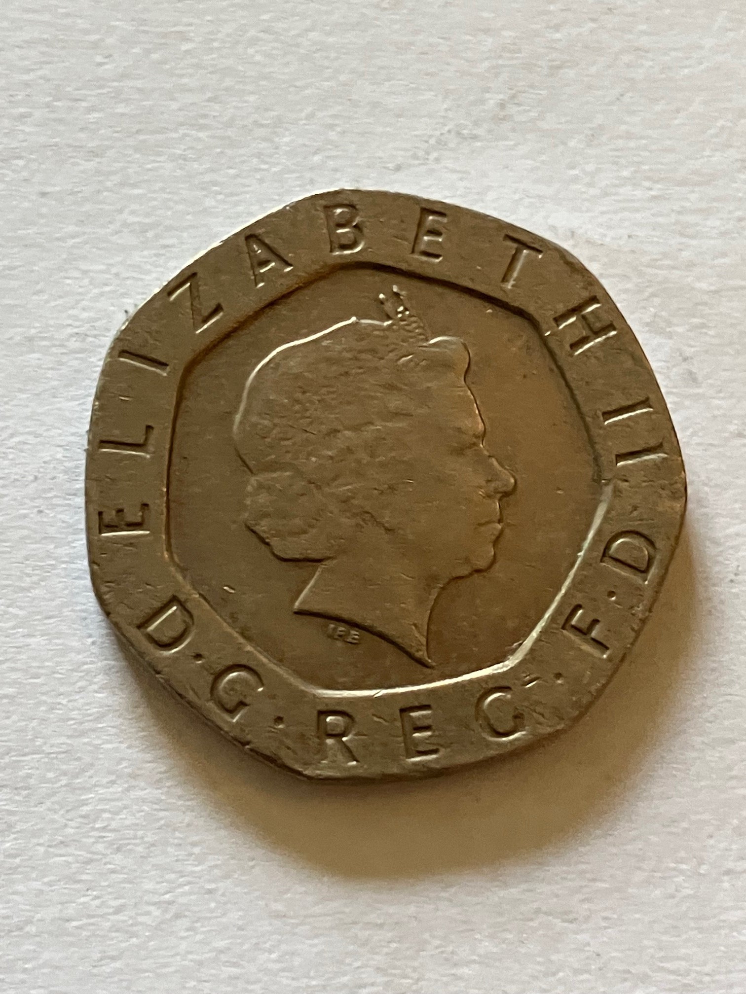20 Pence England 2000