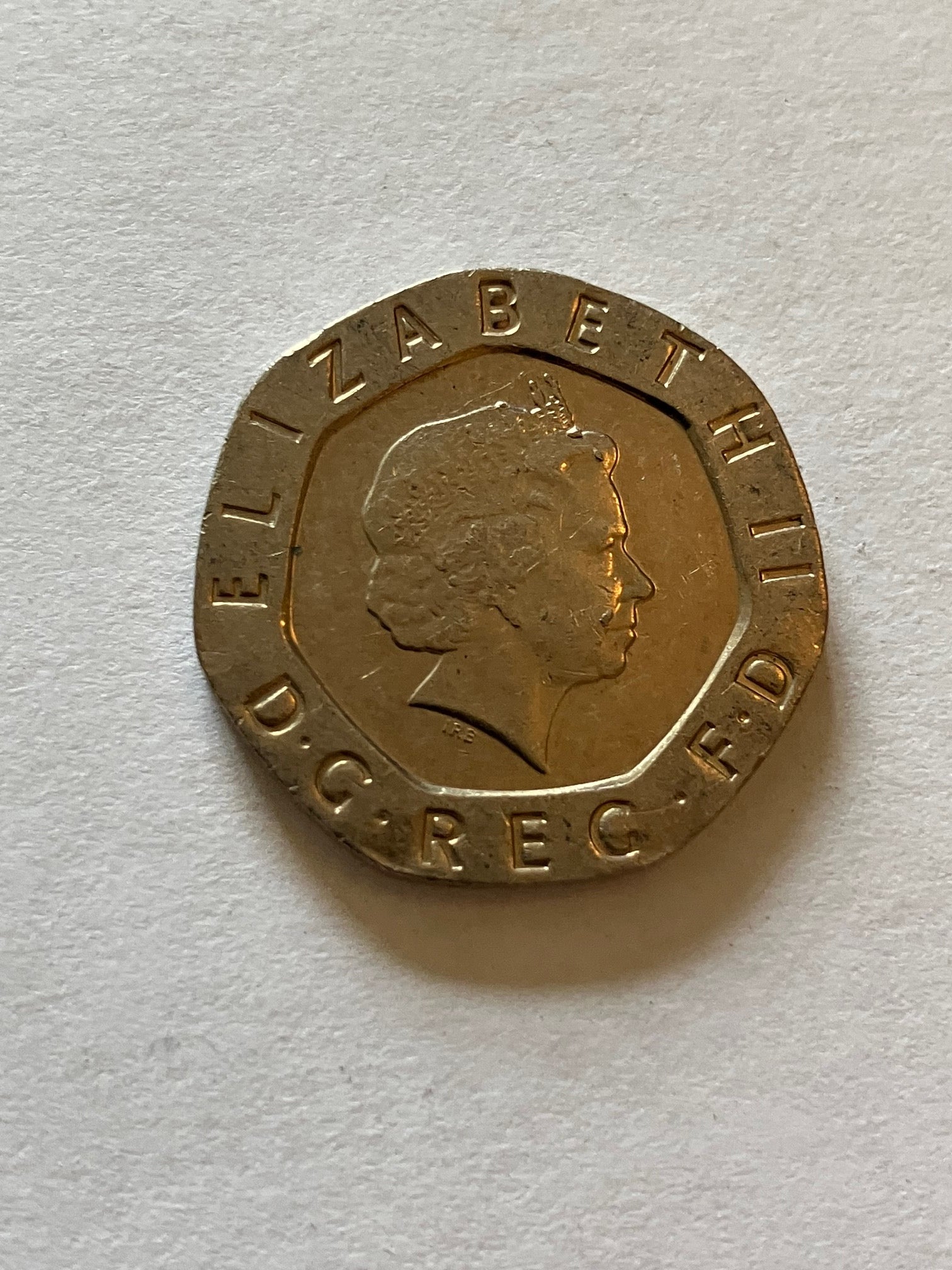 20 Pence England 2007