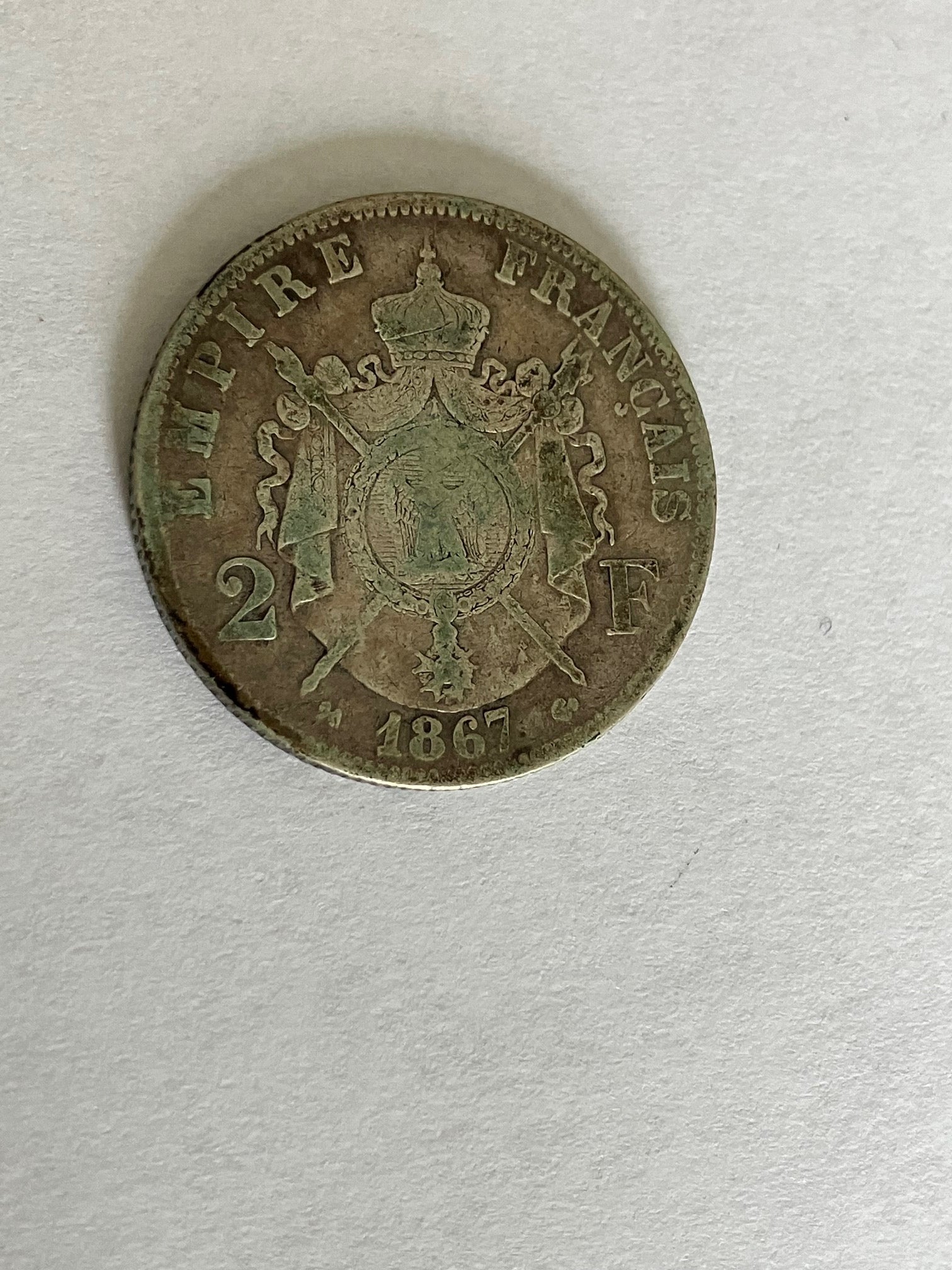 2 Francs France 1867