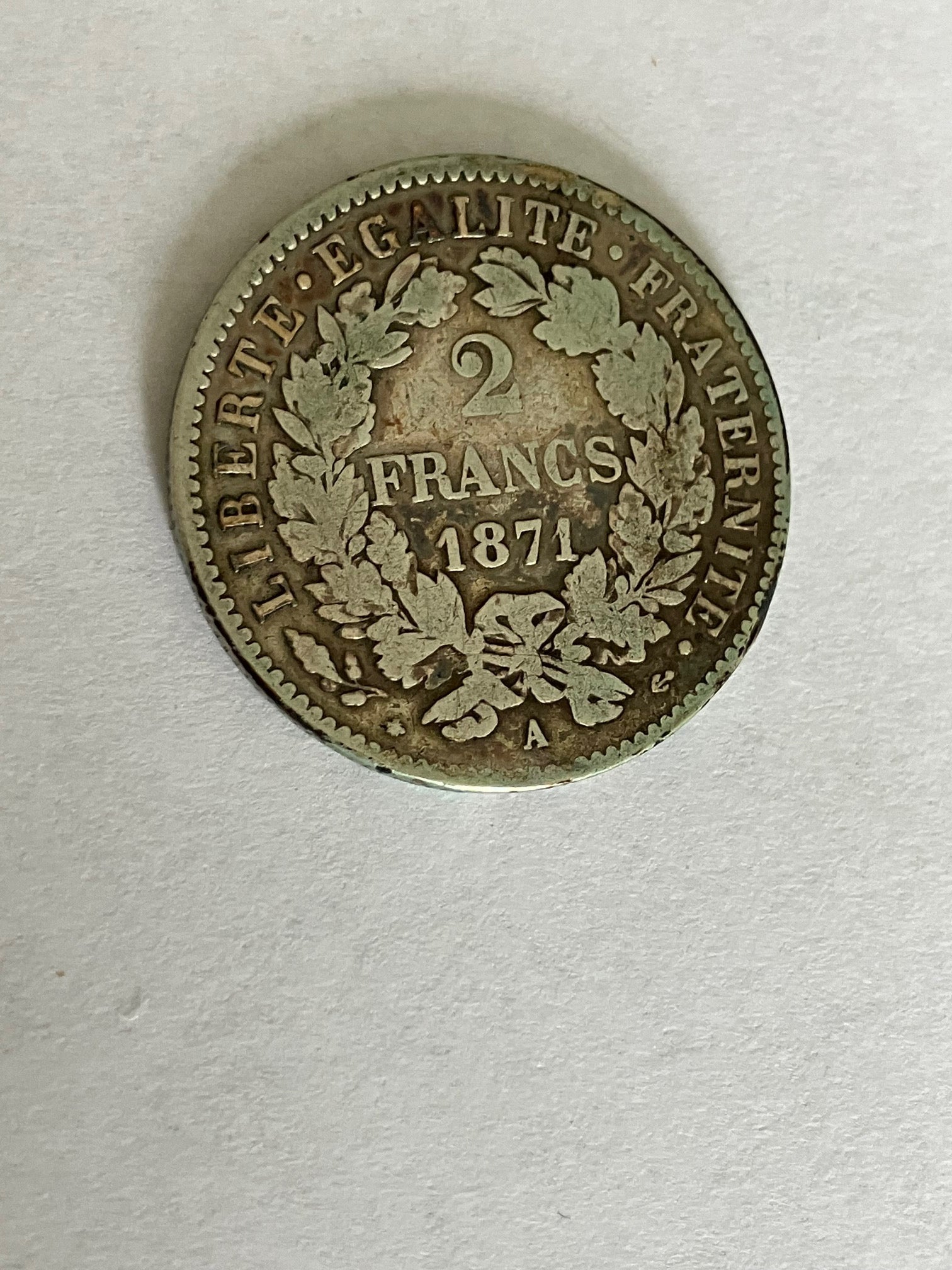 2 Francs France 1871 A