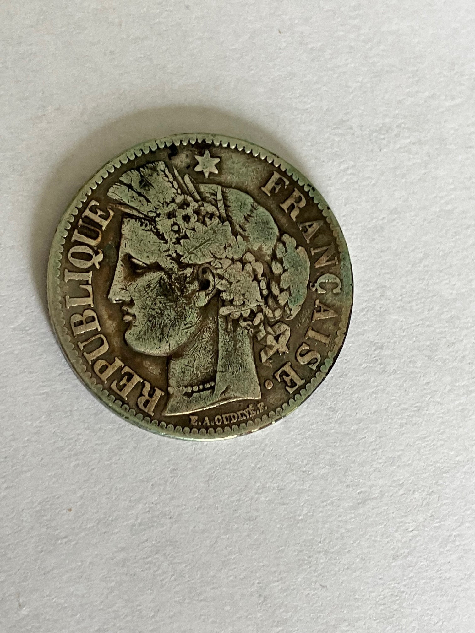 2 Francs France 1871 A