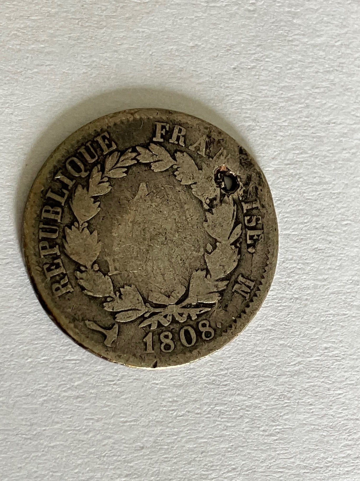 1 Franc France 1808 - Hul