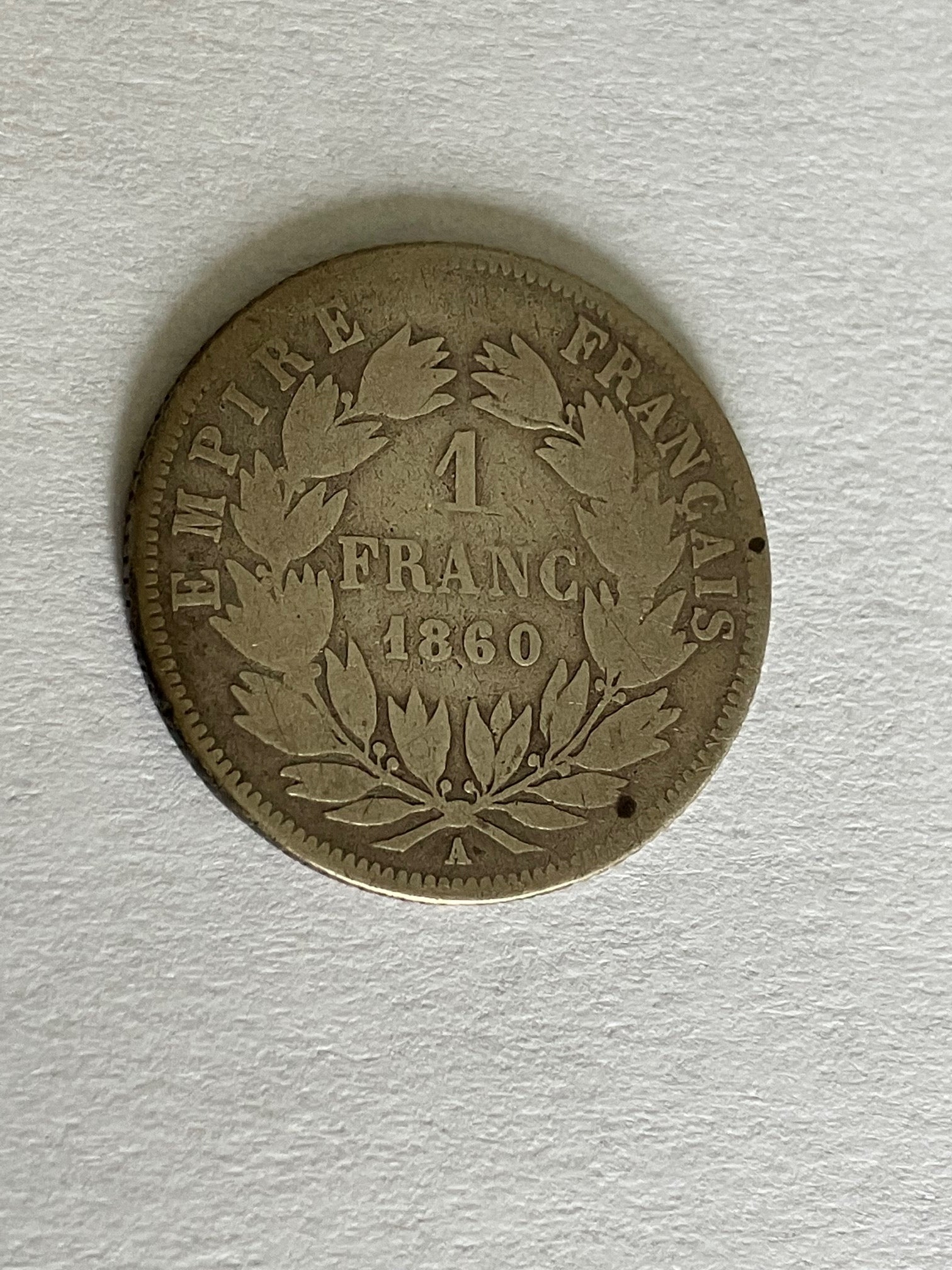 1 Franc France 1860 A