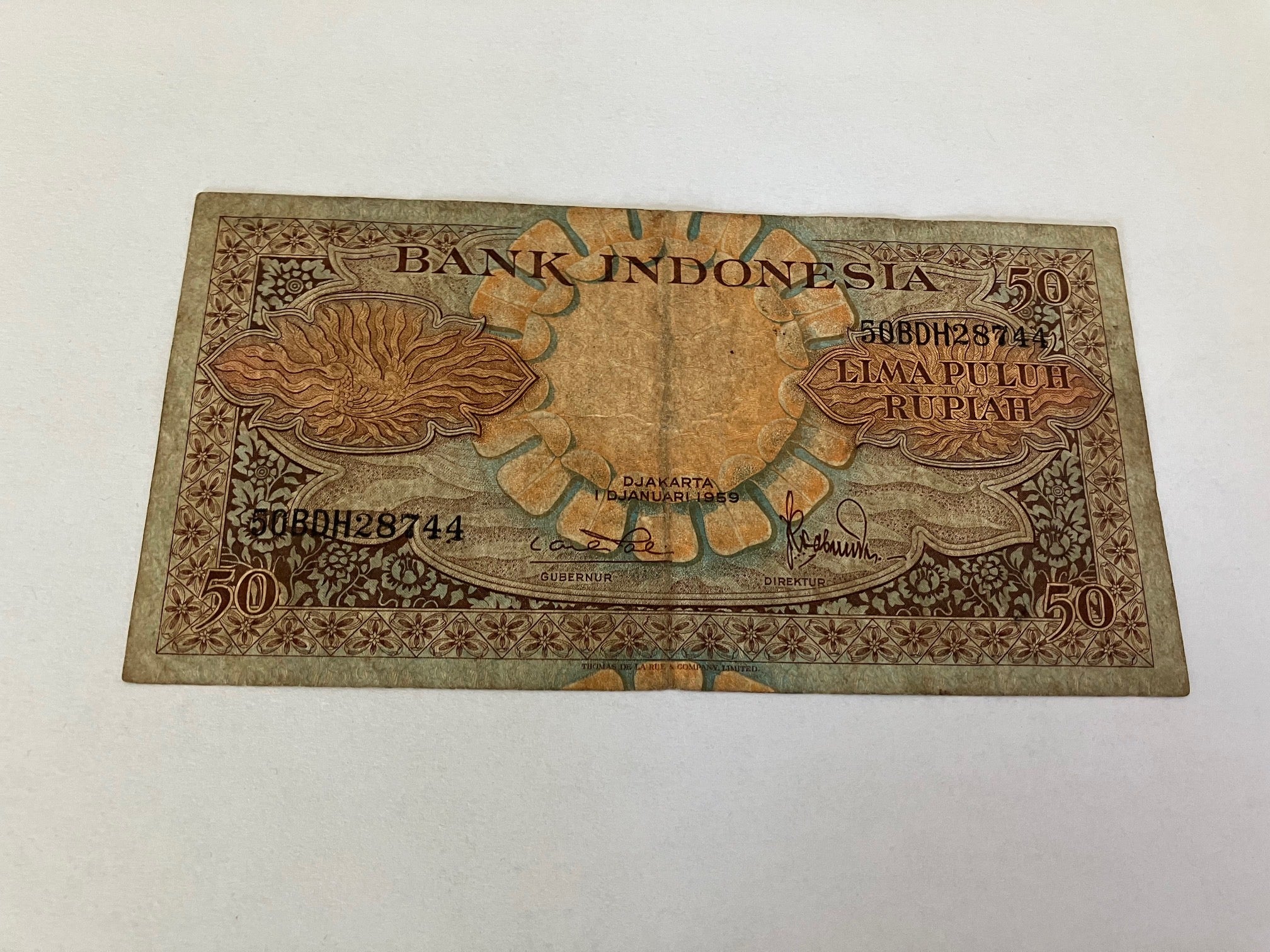 50 Rupiah Indonesia 1959