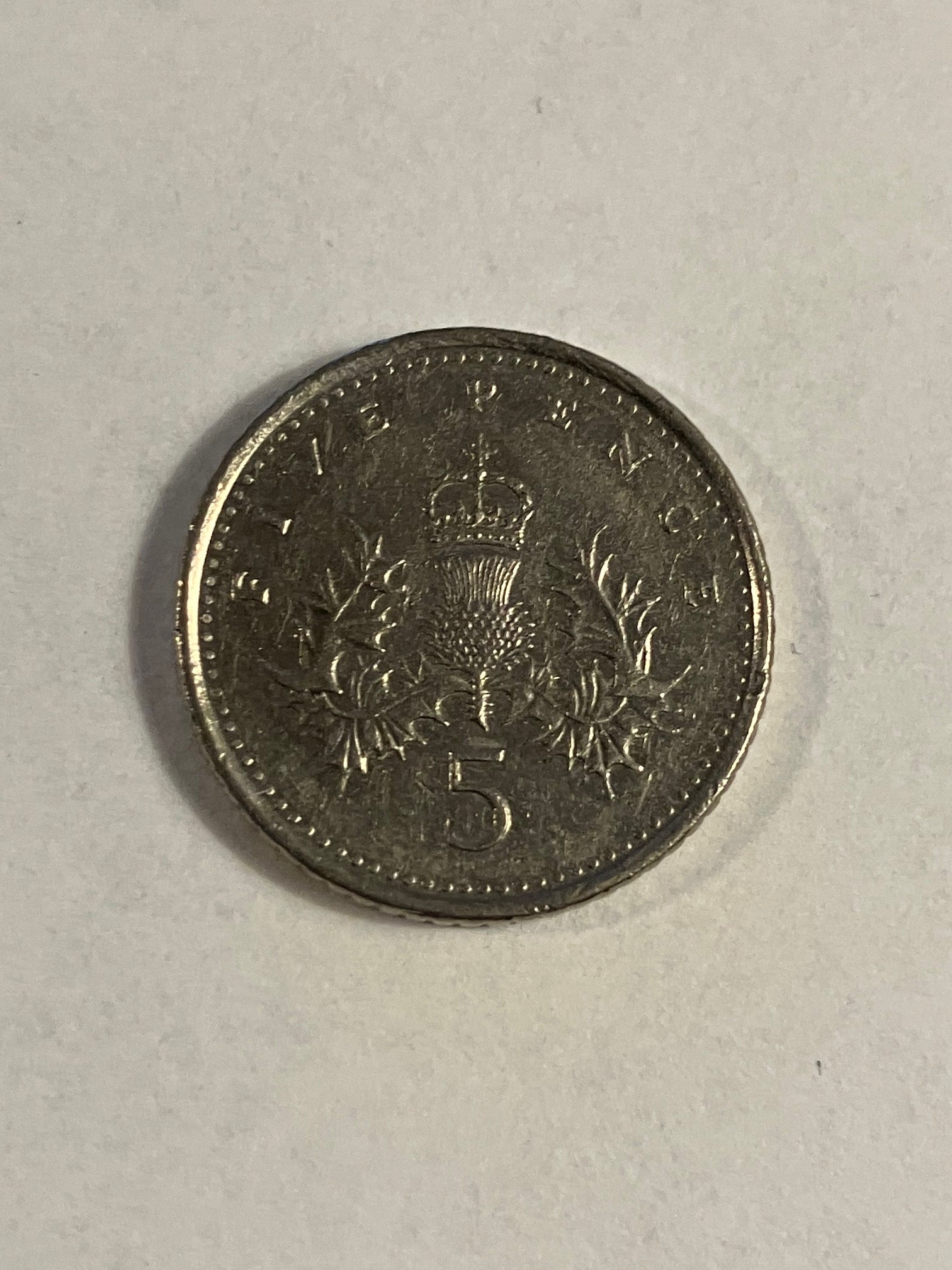 5 Pence England 1995