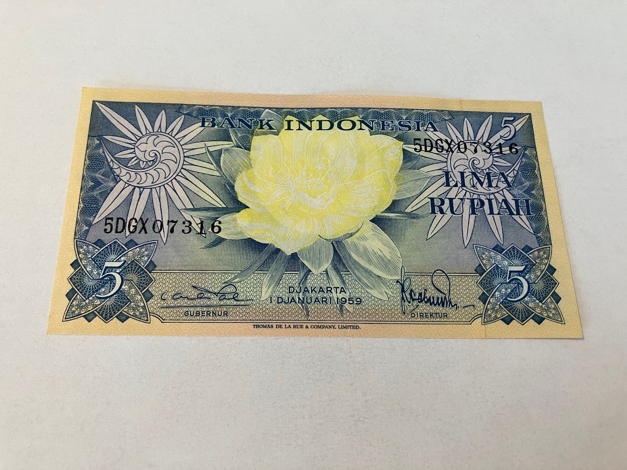 5 Rupiah Indonesia 1959