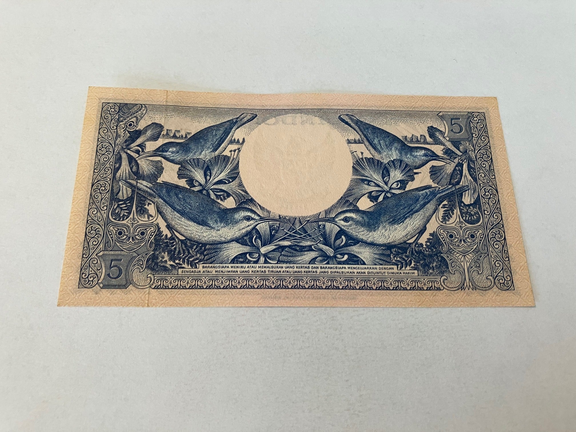 5 Rupiah Indonesia 1959