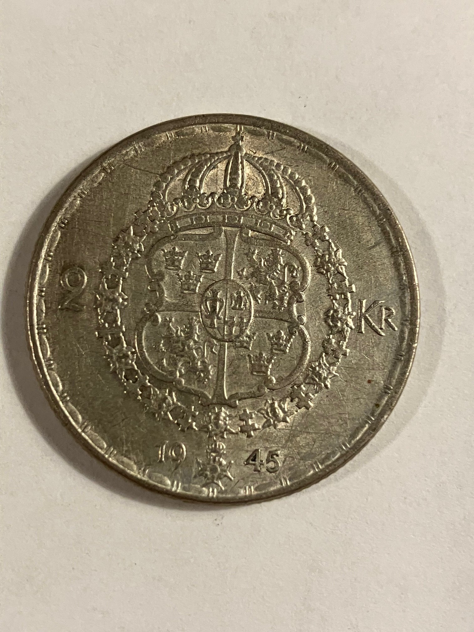 2 Kronor Sweden 1945