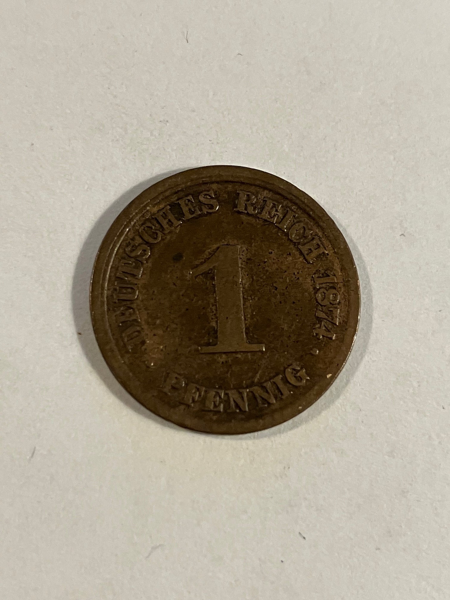 1 Pfennig Germany 1874