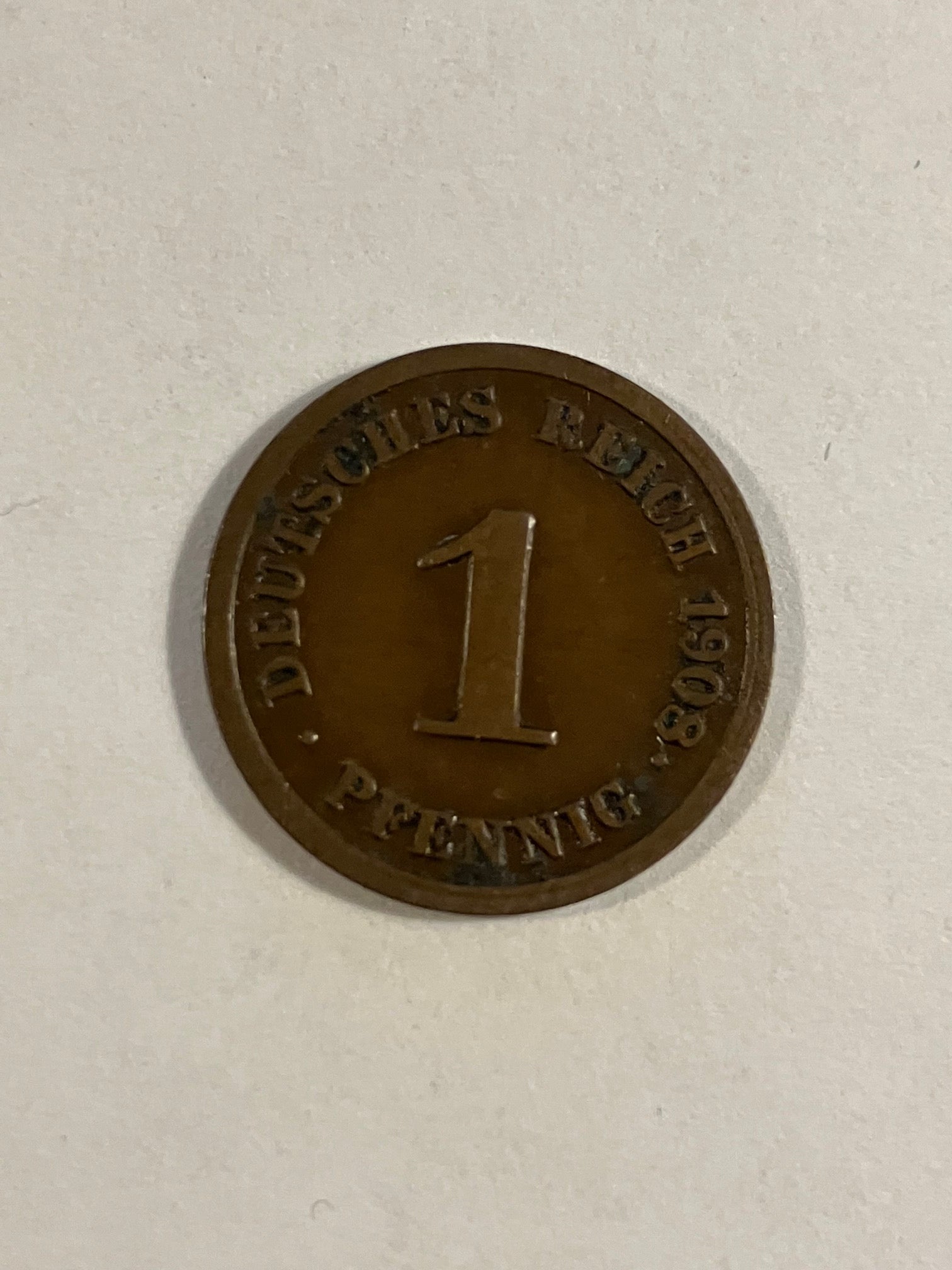 1 Pfennig Germany 1908