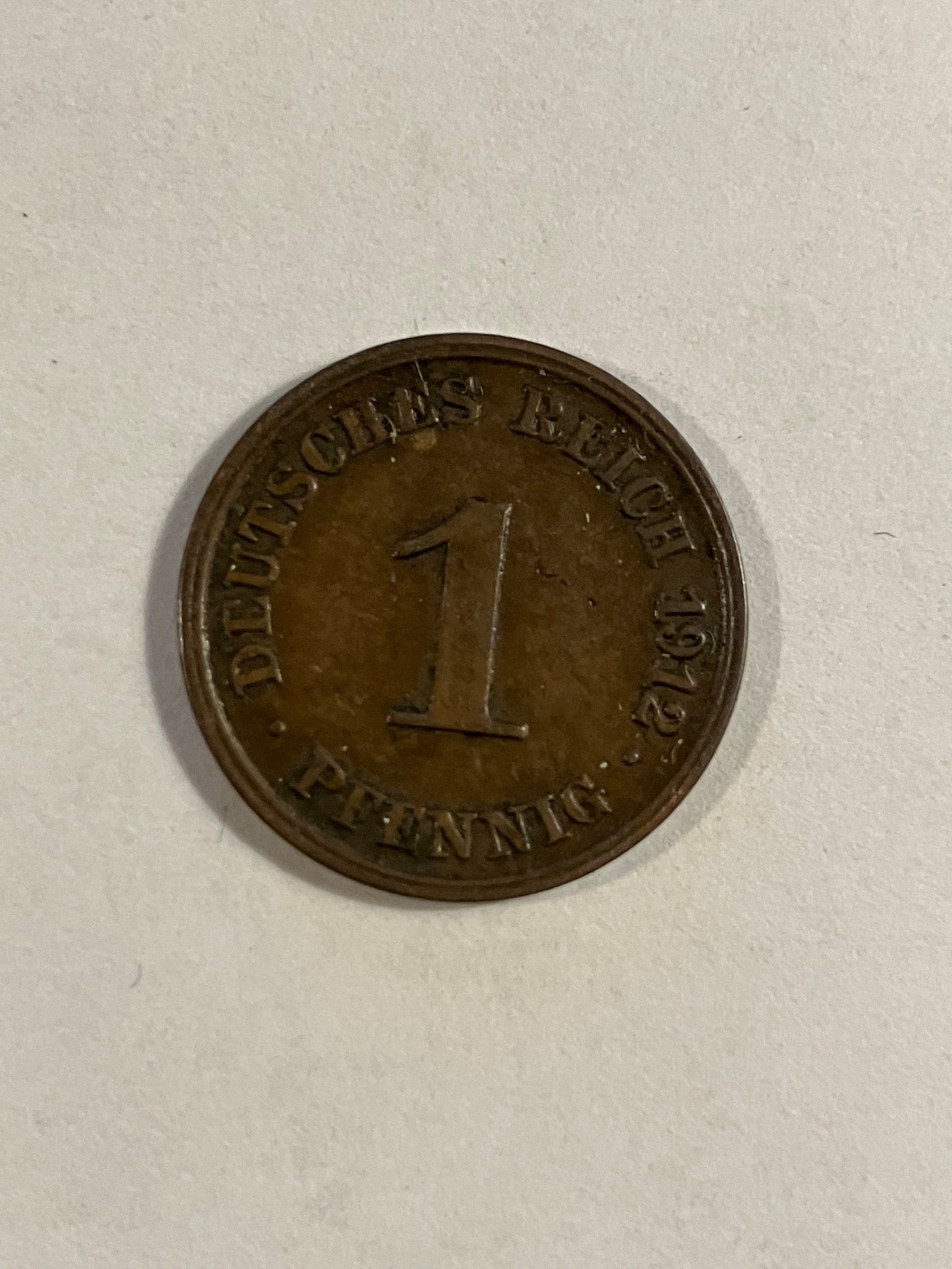 1 Pfennig Germany 1912